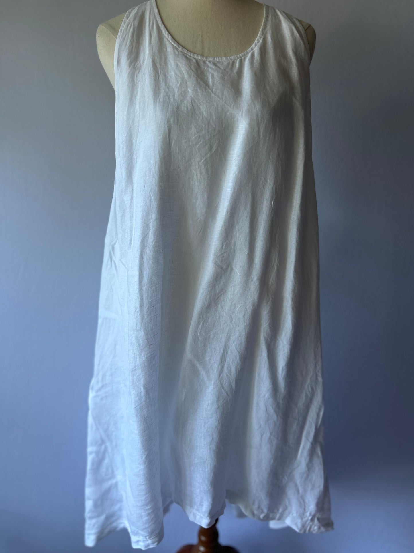 Grace Hill White Linen Dress – Size 16