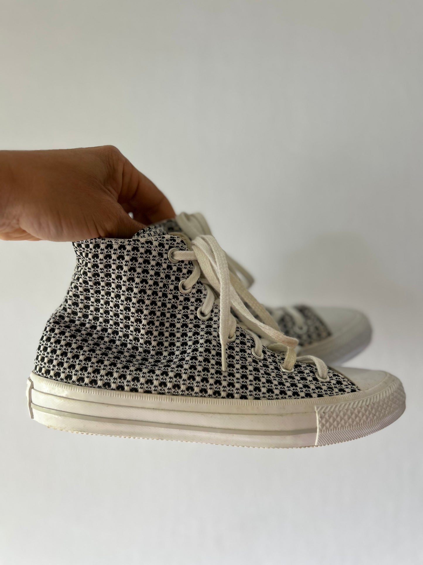 Iconic Converse Chuck Taylor All Star High-Top Sneakers - Unique Pattern (US 6 / EUR 37)