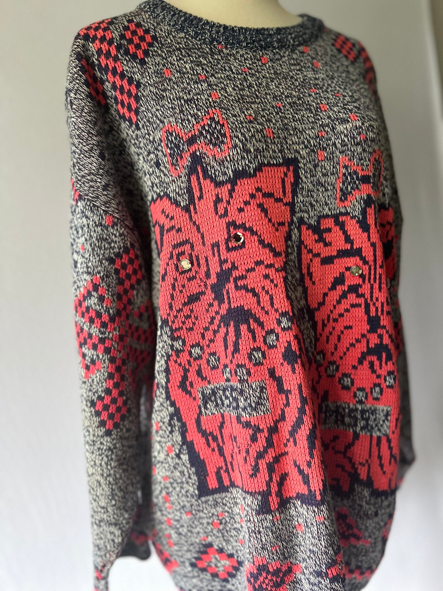 Vintage Knit Sweater – Size L