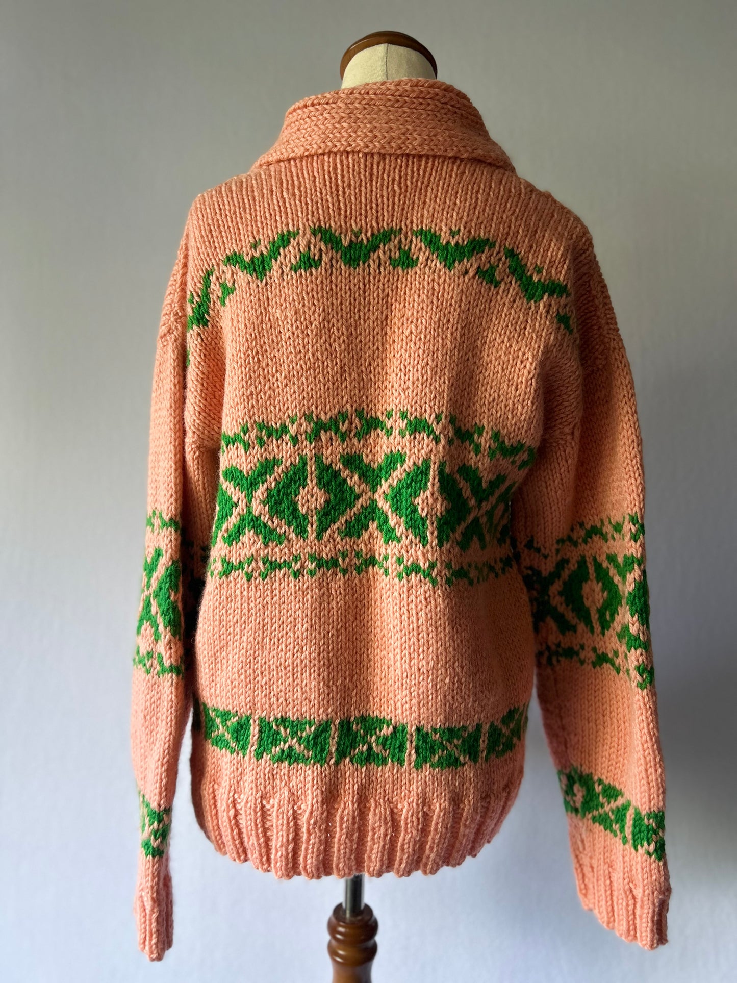 Artisan Handmade Fair Isle Cardigan – Size M/L