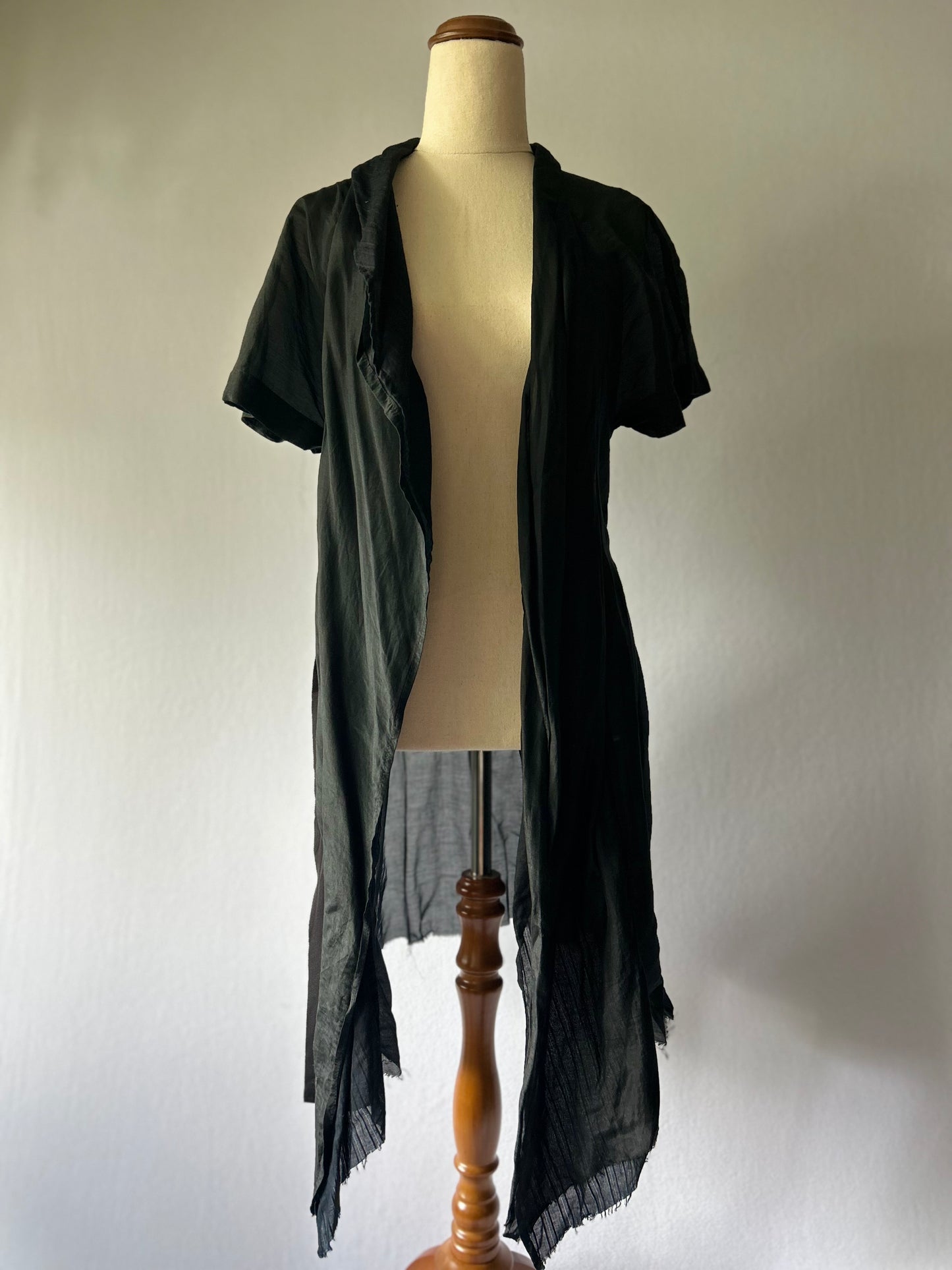 Nom*D Made in NZ Cotton-Silk "Wrap" Vest – Size 2