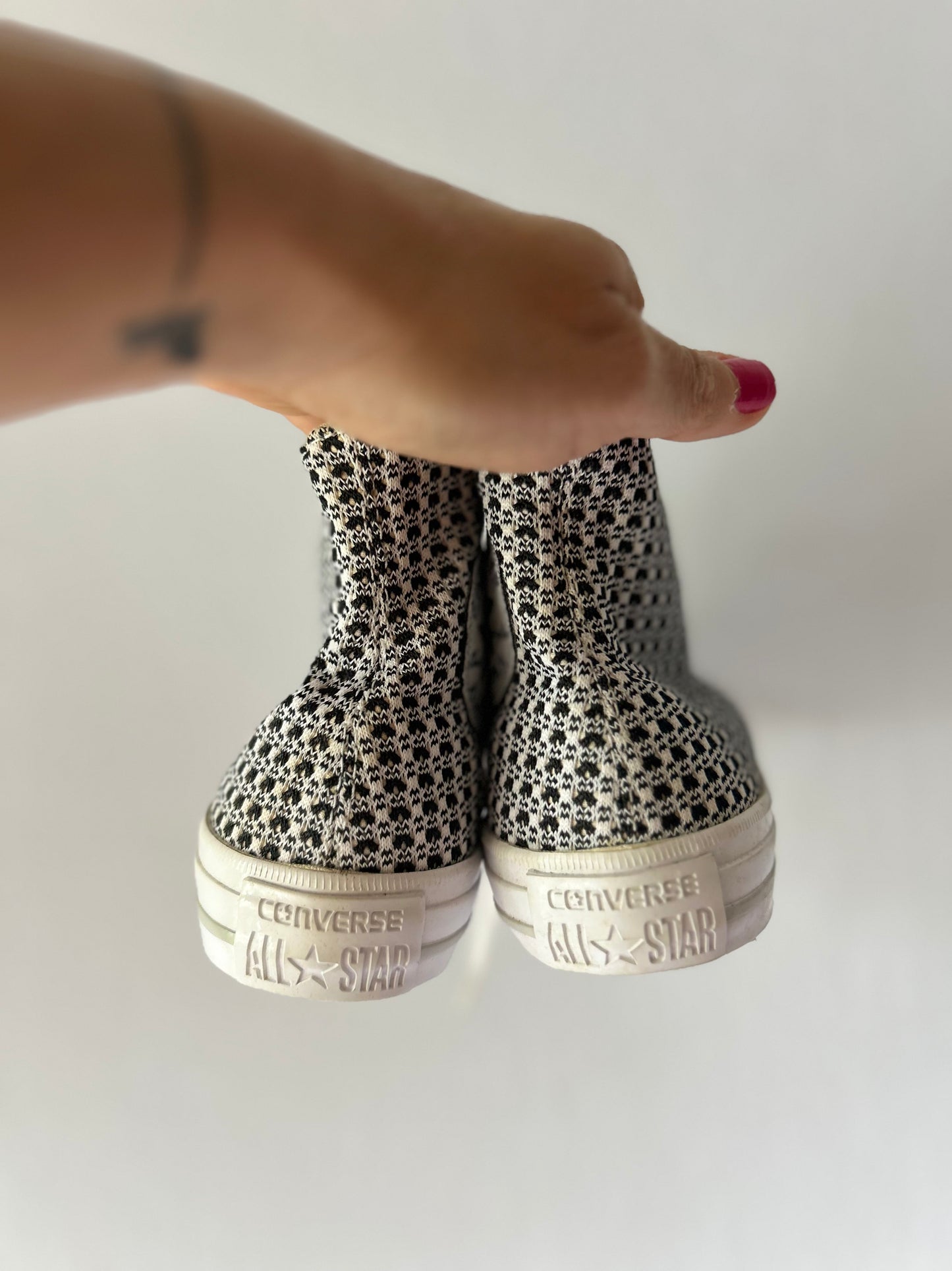 Iconic Converse Chuck Taylor All Star High-Top Sneakers - Unique Pattern (US 6 / EUR 37)