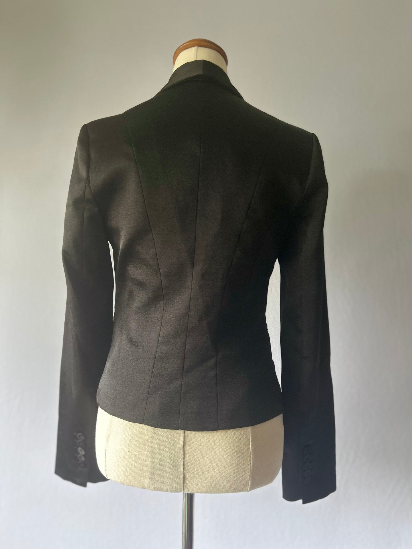 Elegant Black Blazer – Size 6, Made in Australia