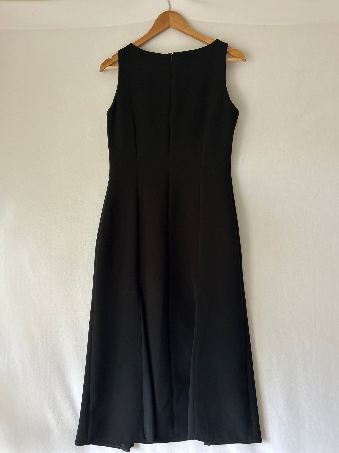 Jane Daniels Tailored Black Midi Dress – Size 10