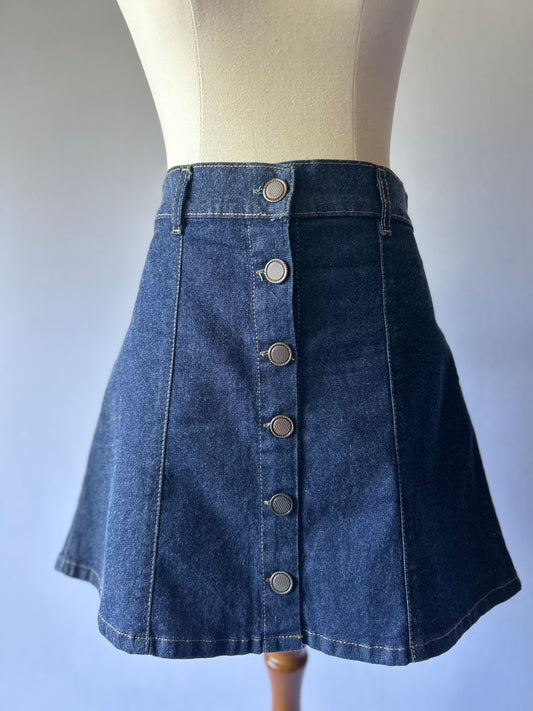 Denim Mini Skirt – Size 38
