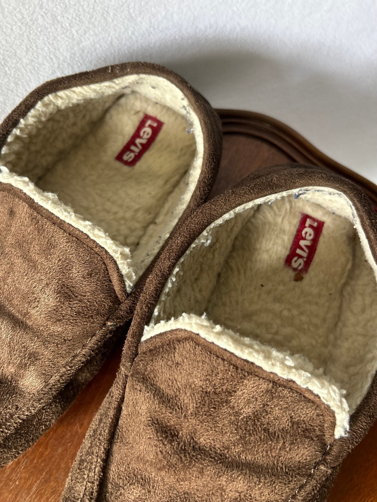 Levi’s Faux-Shearling Lined Moccasin Slippers