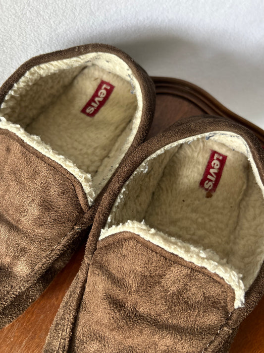 Levi’s Faux-Shearling Lined Moccasin Slippers