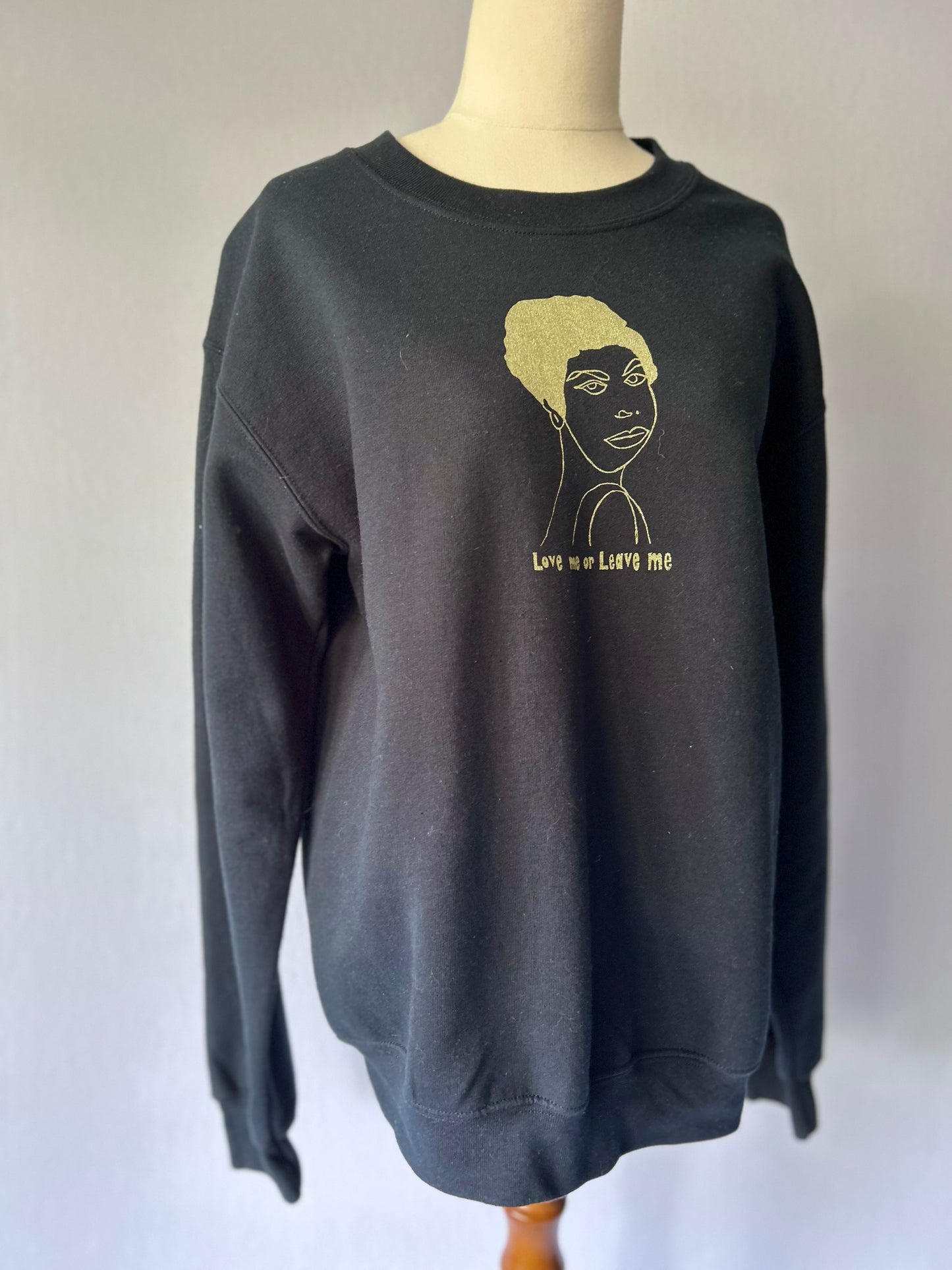Love Me or Leave Me" Graphic Sweatshirt – Size Small