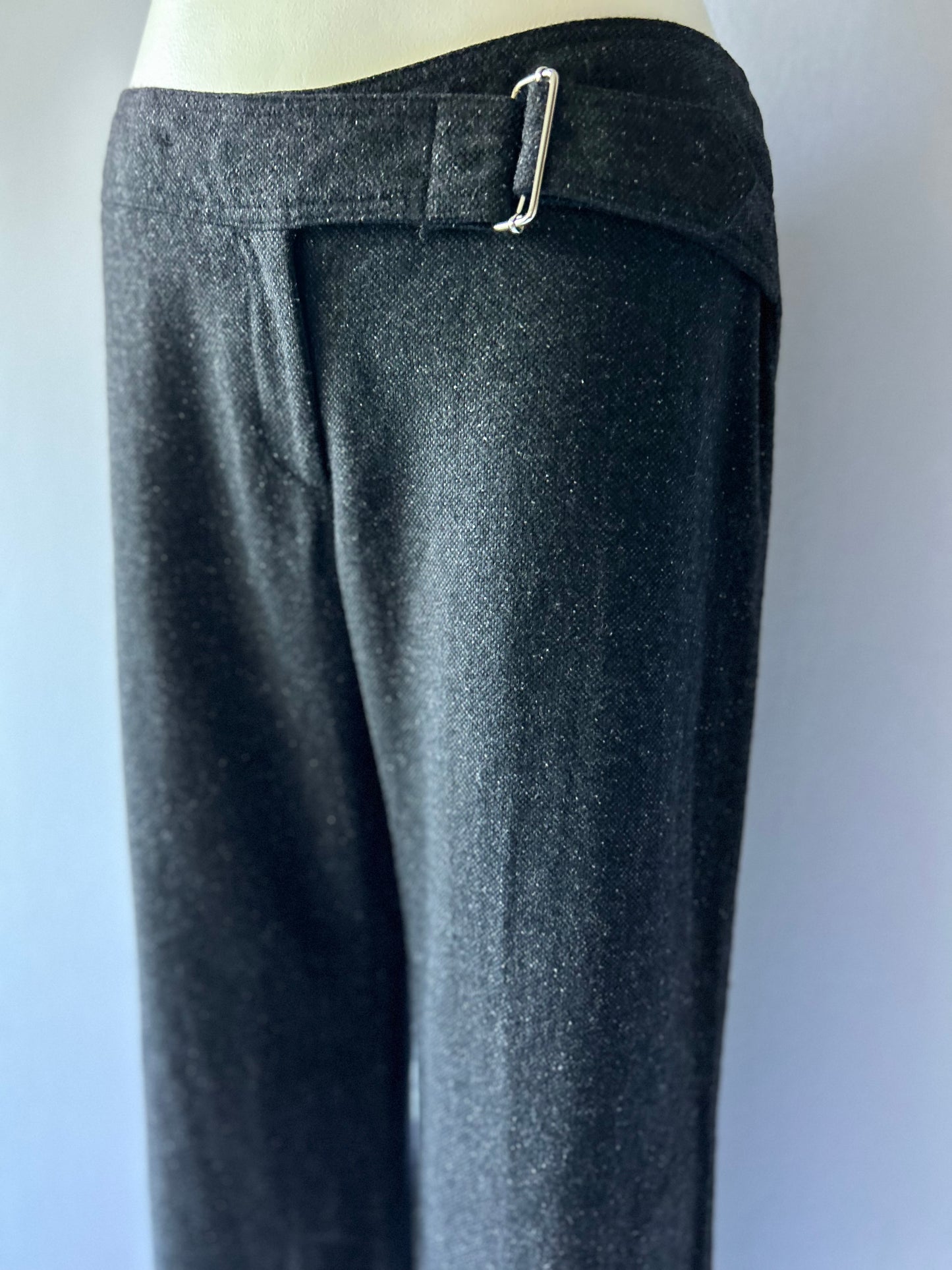 Max Tailored Check Trousers (Fabric Made in Italy) - Size 12