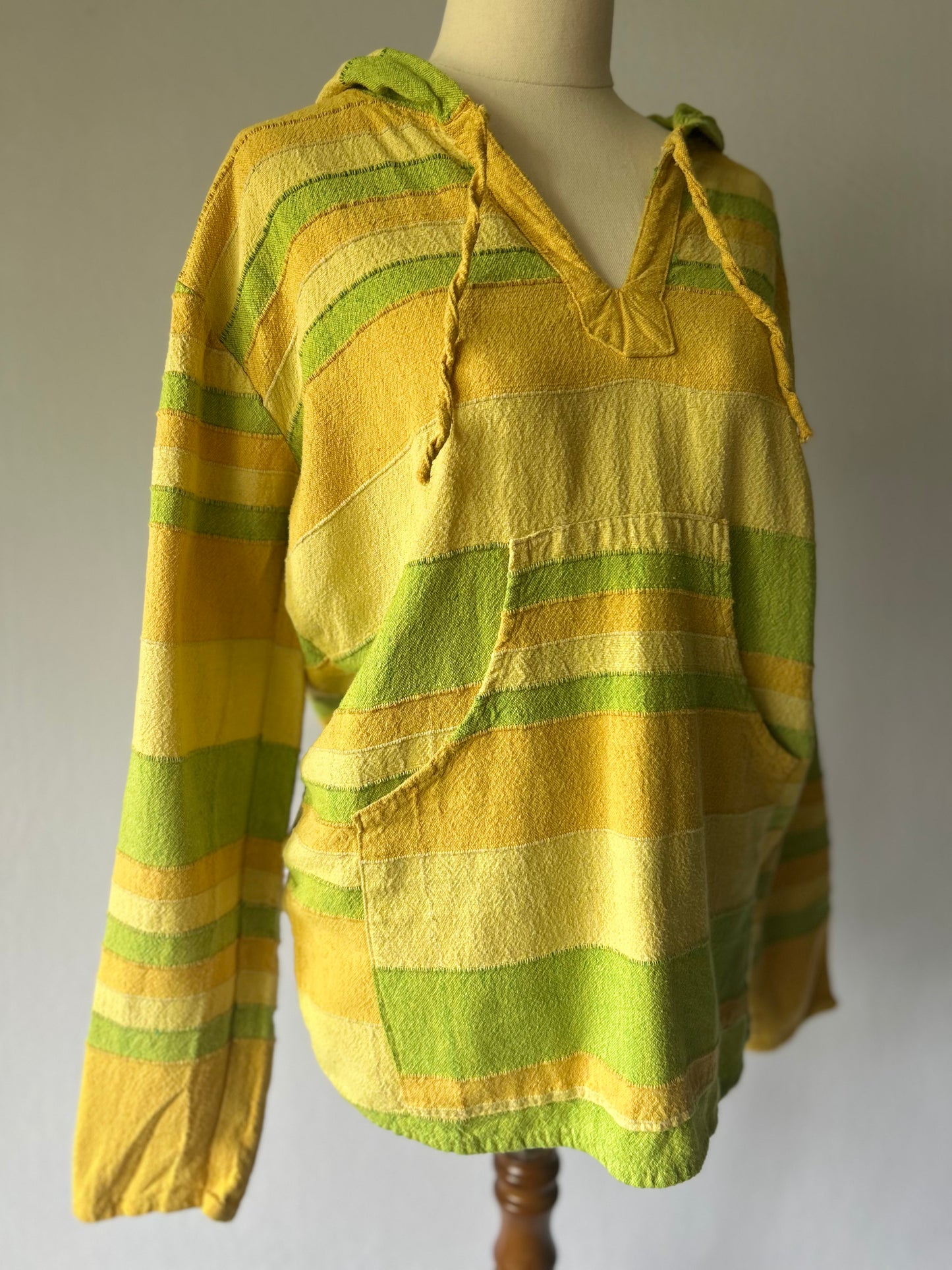 Striped Cotton Baja Hoodie – Size M