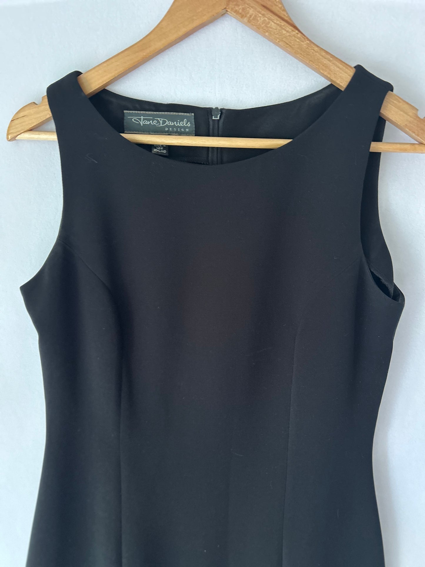 Jane Daniels Tailored Black Midi Dress – Size 10