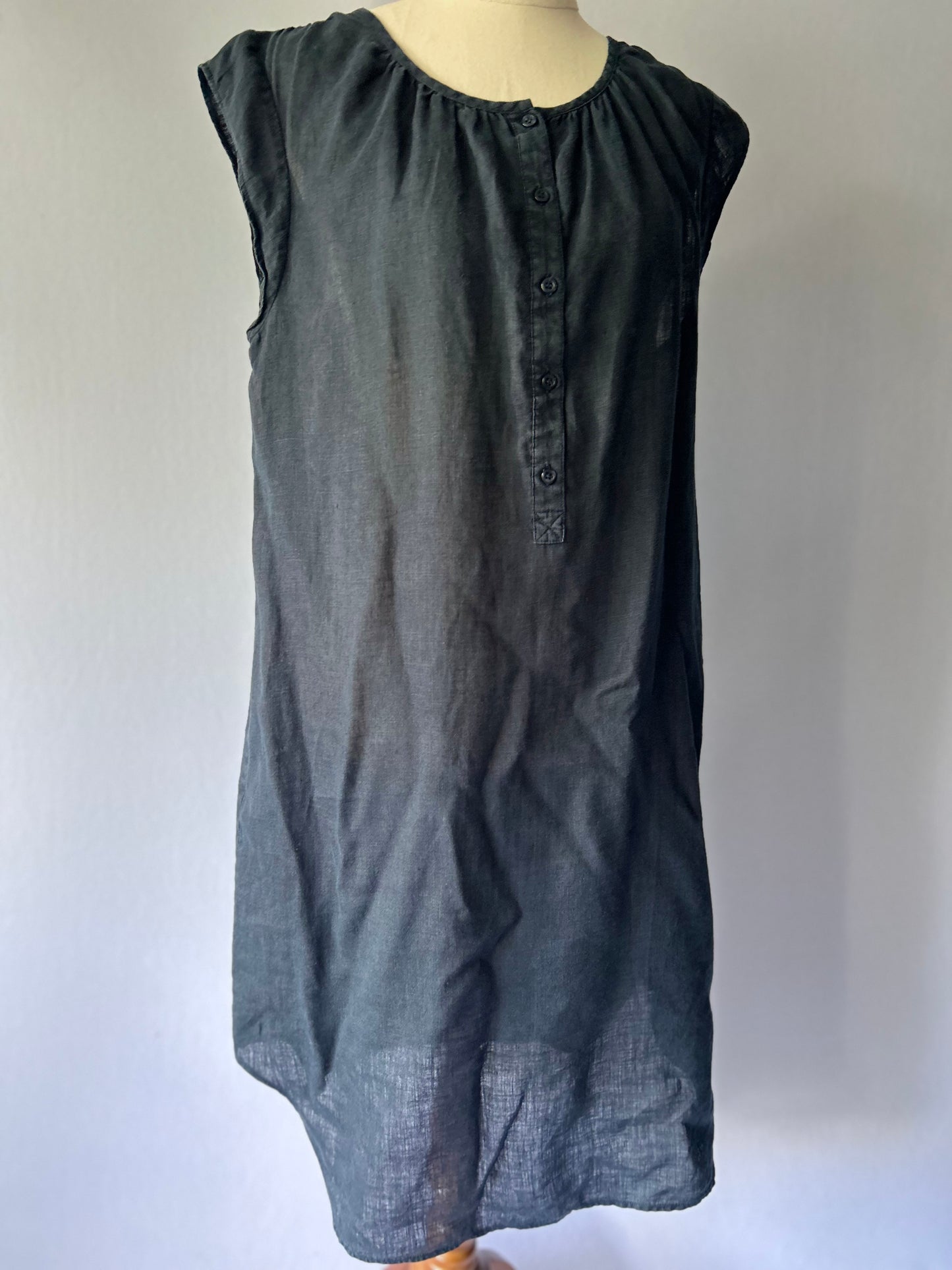 L.K. Bennett 100% Linen Sleeveless Shift Dress – Size S