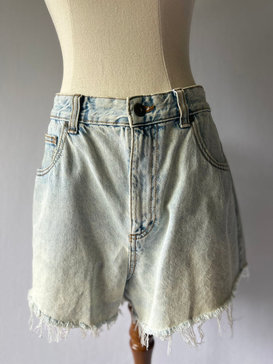 High Rise Mom Shorts Size 14 – Classic Blue Denim