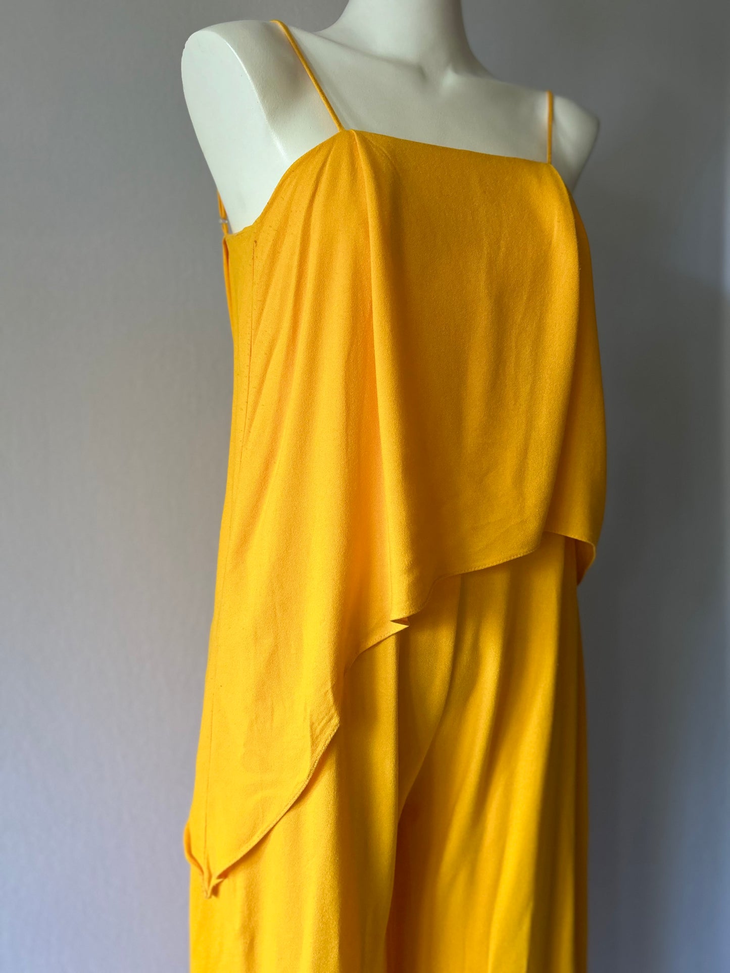 Farm Rio Mustard Yellow Layered Jumpsuit - Size S