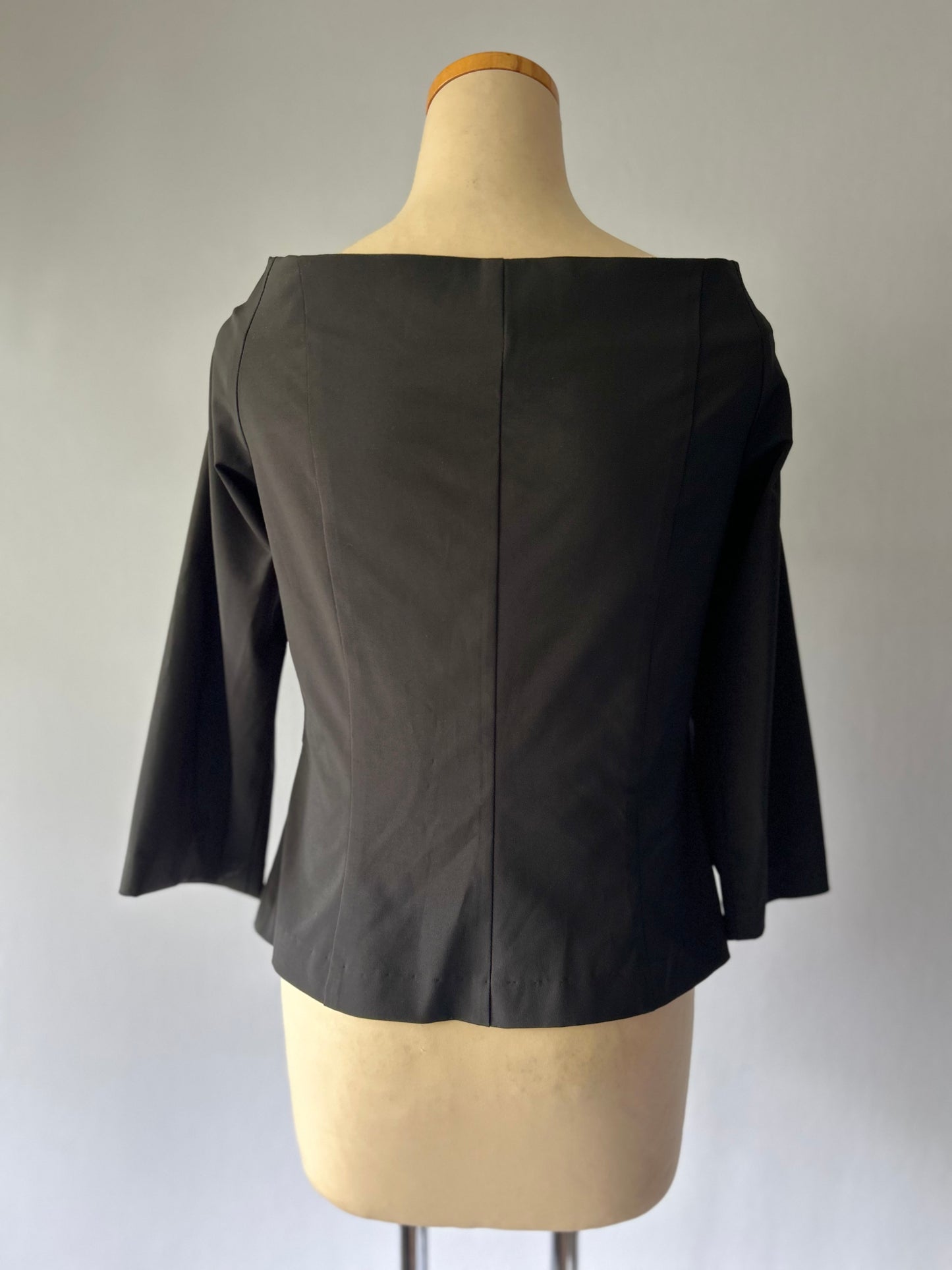 Jane Daniels Off-the-Shoulder Zip-Front Blouse – Size 14