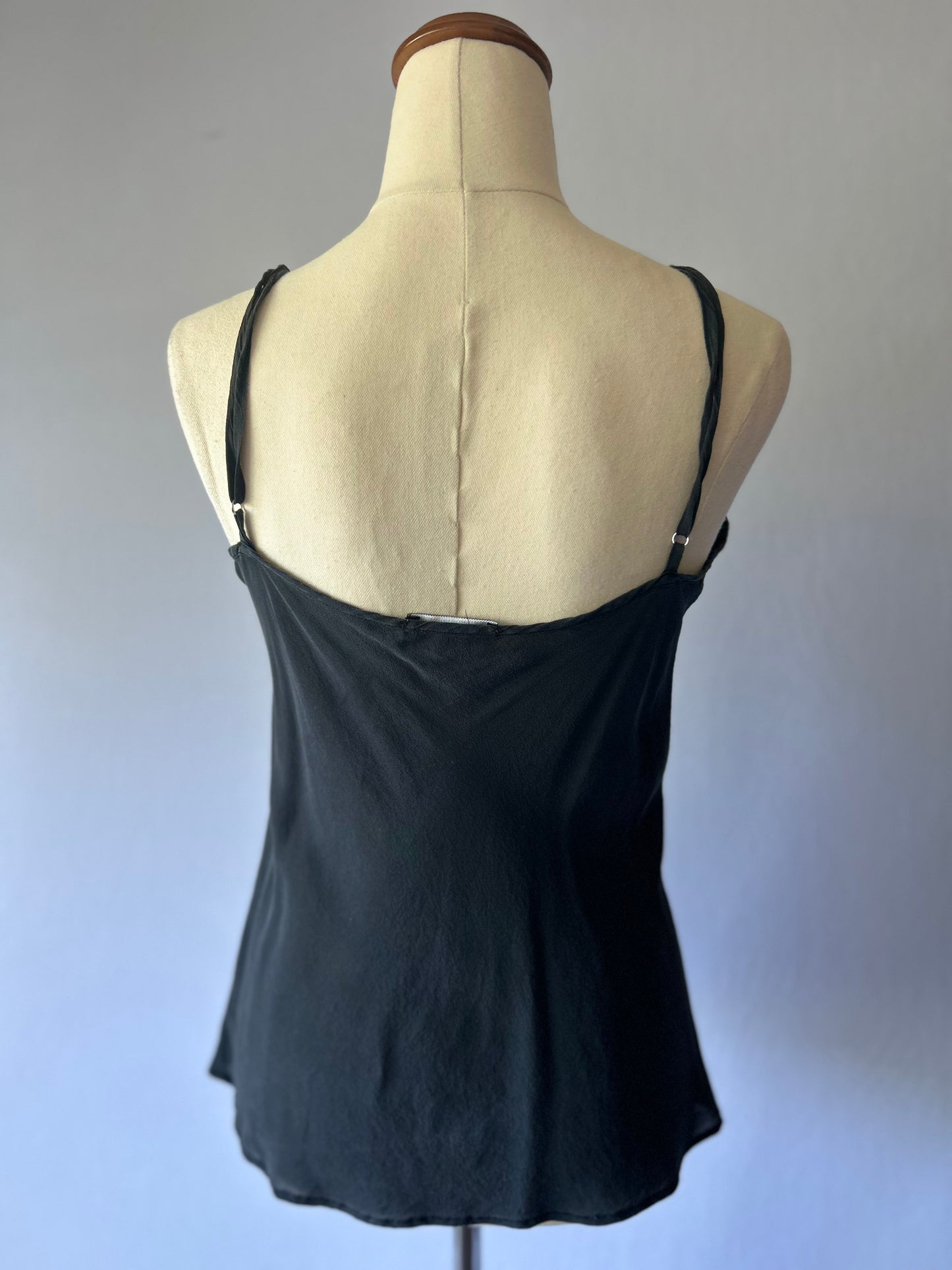 Moochi Black Silk Tank Top – Size 10