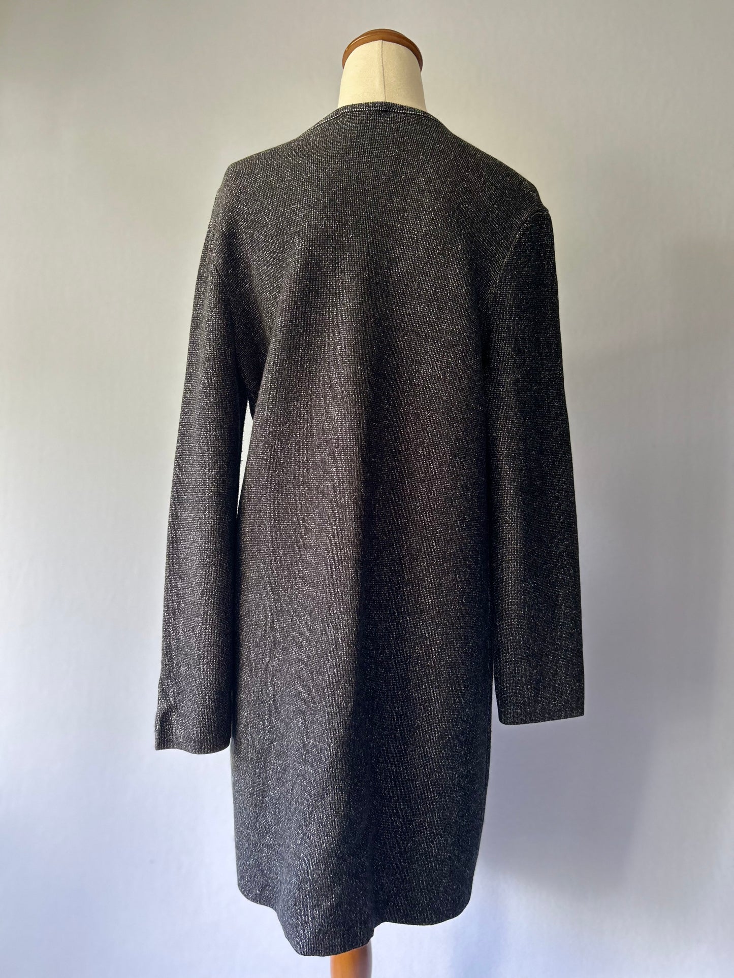 Theory Textured Zip-Front Coatigan – Size S