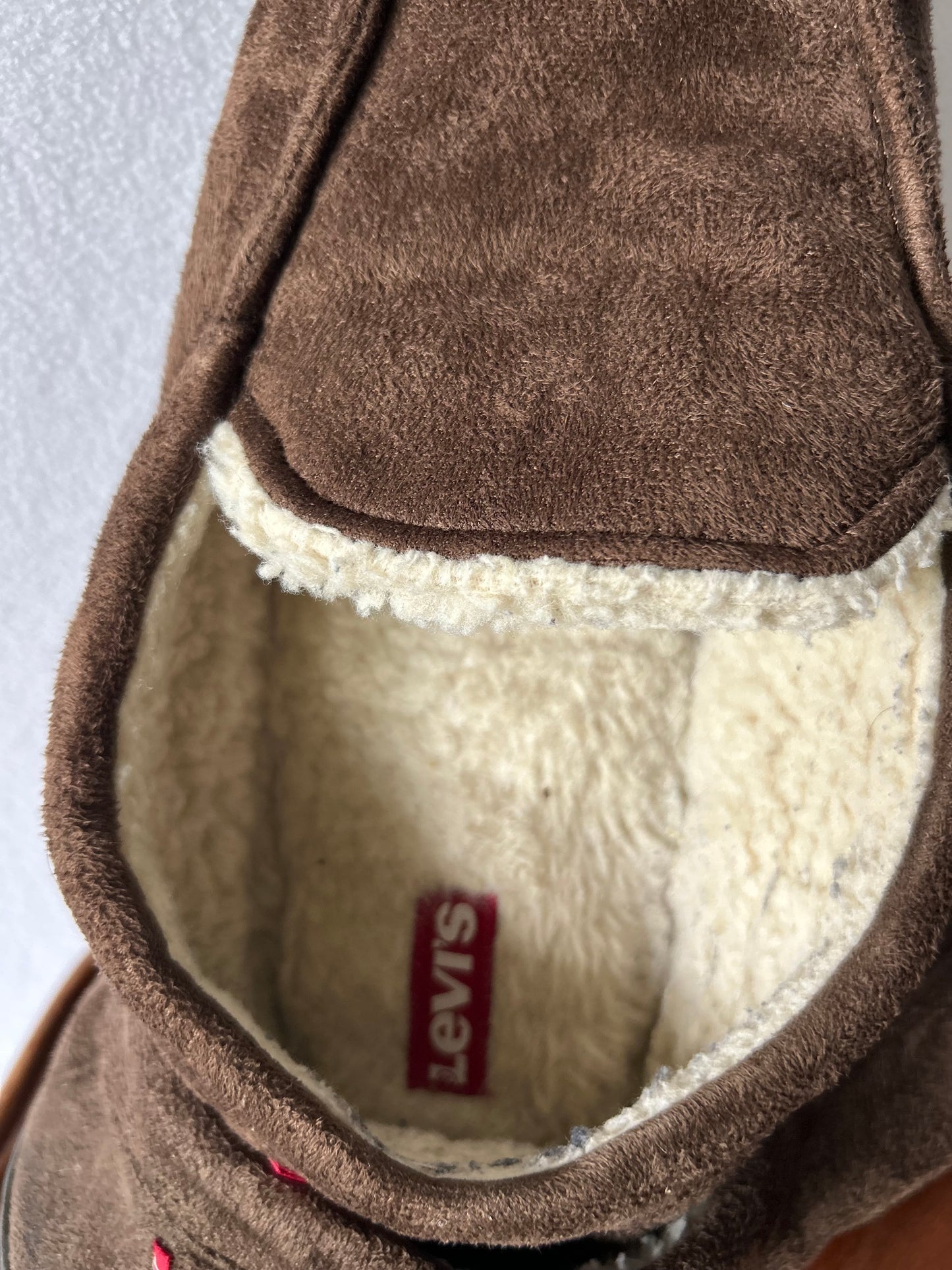 Levi’s Faux-Shearling Lined Moccasin Slippers