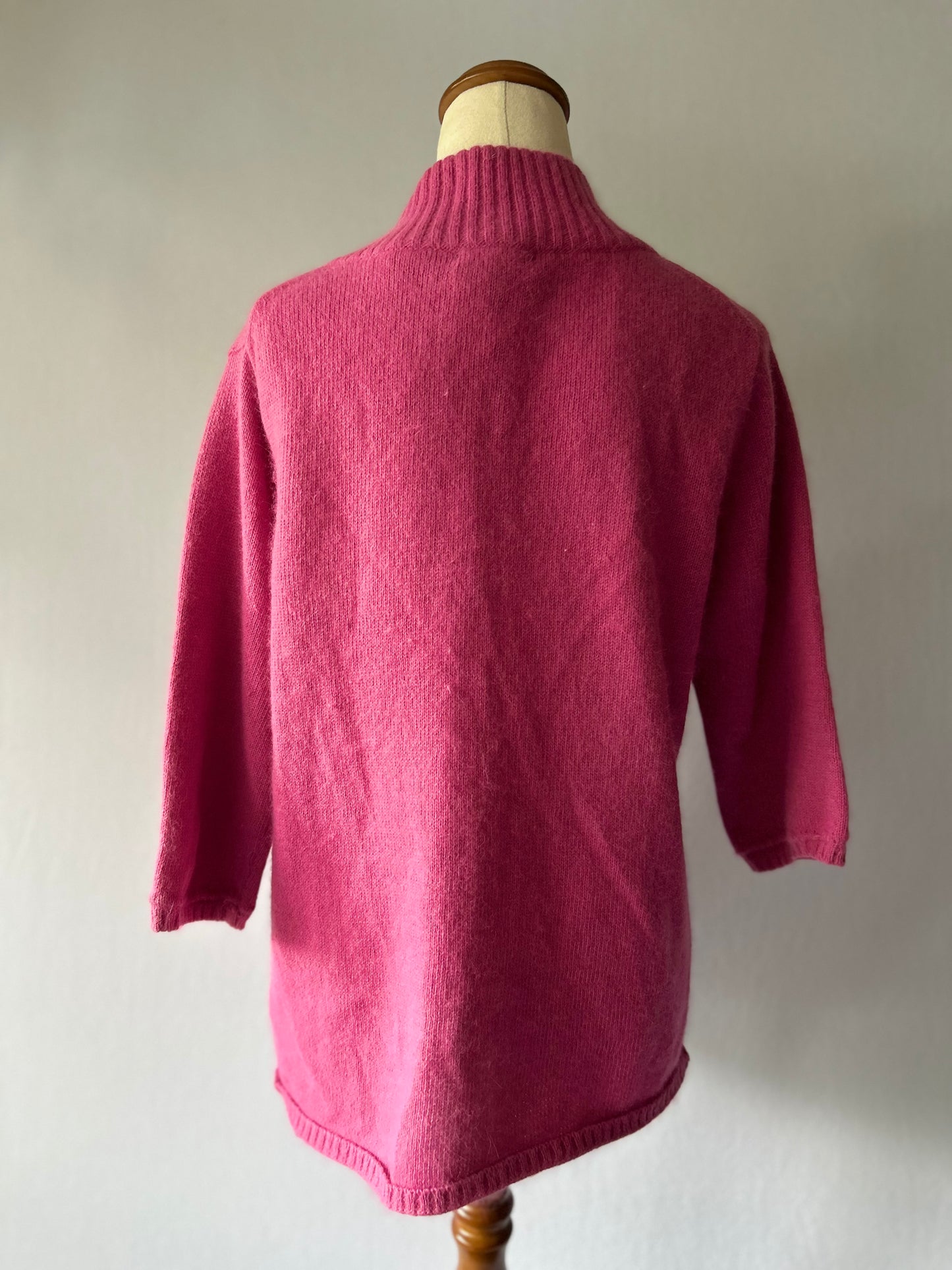 Premium Angora & Merino Wool Blend Cardigan – Size 10