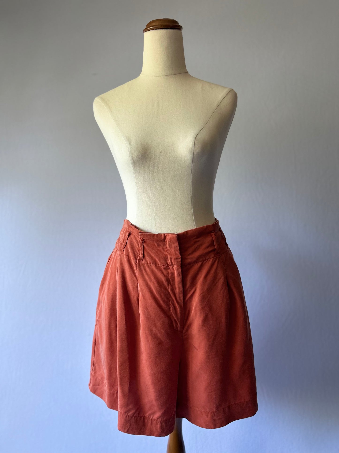 Terracotta Lyocell Shorts – Size 14