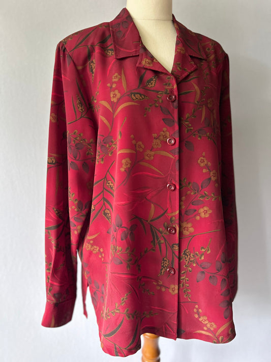 Vintage Millers Structured Floral Camp Shirt - Made in Australia - Size 14