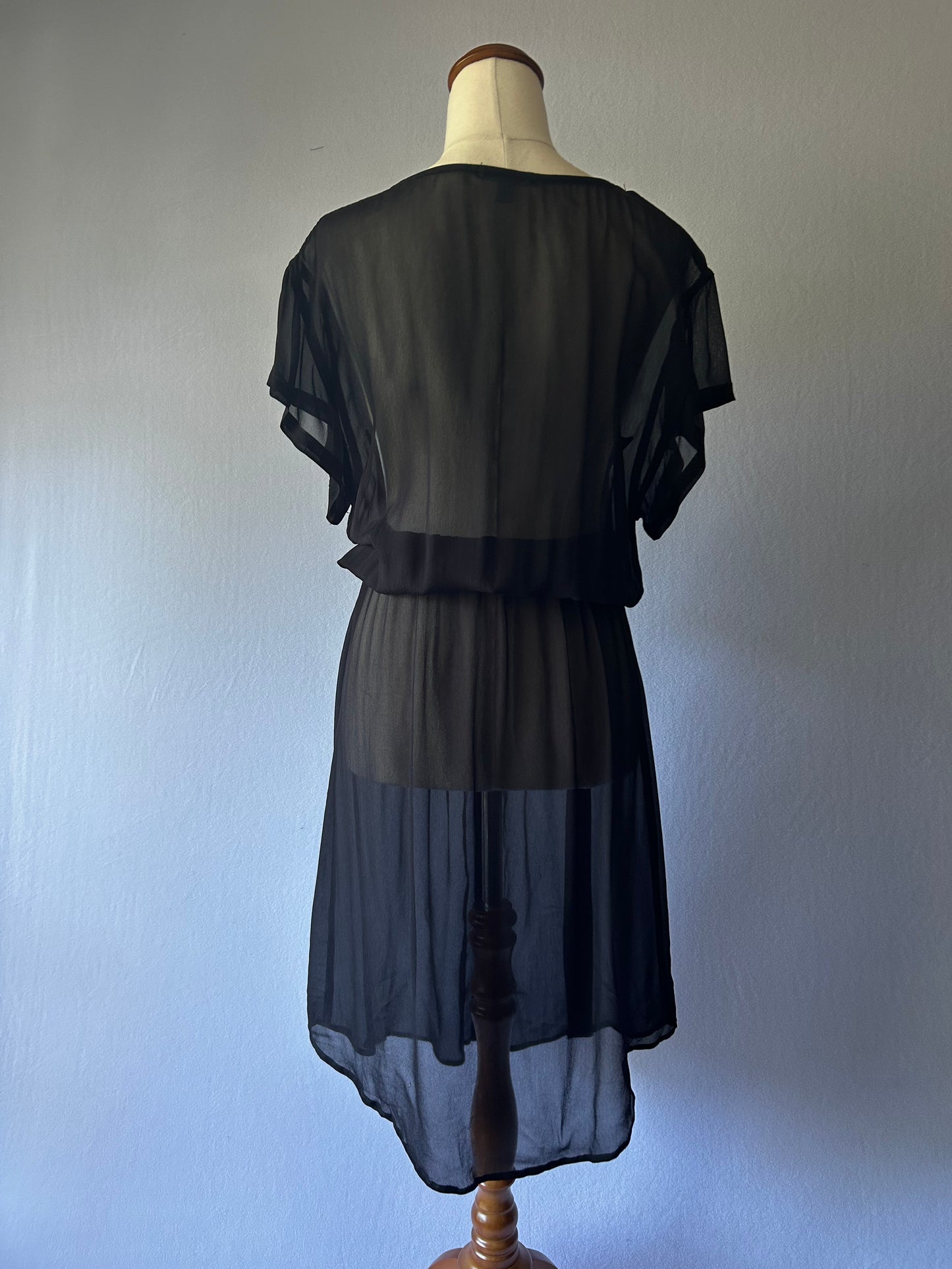 Juliette Hogan Silk Black Dress – Size 8