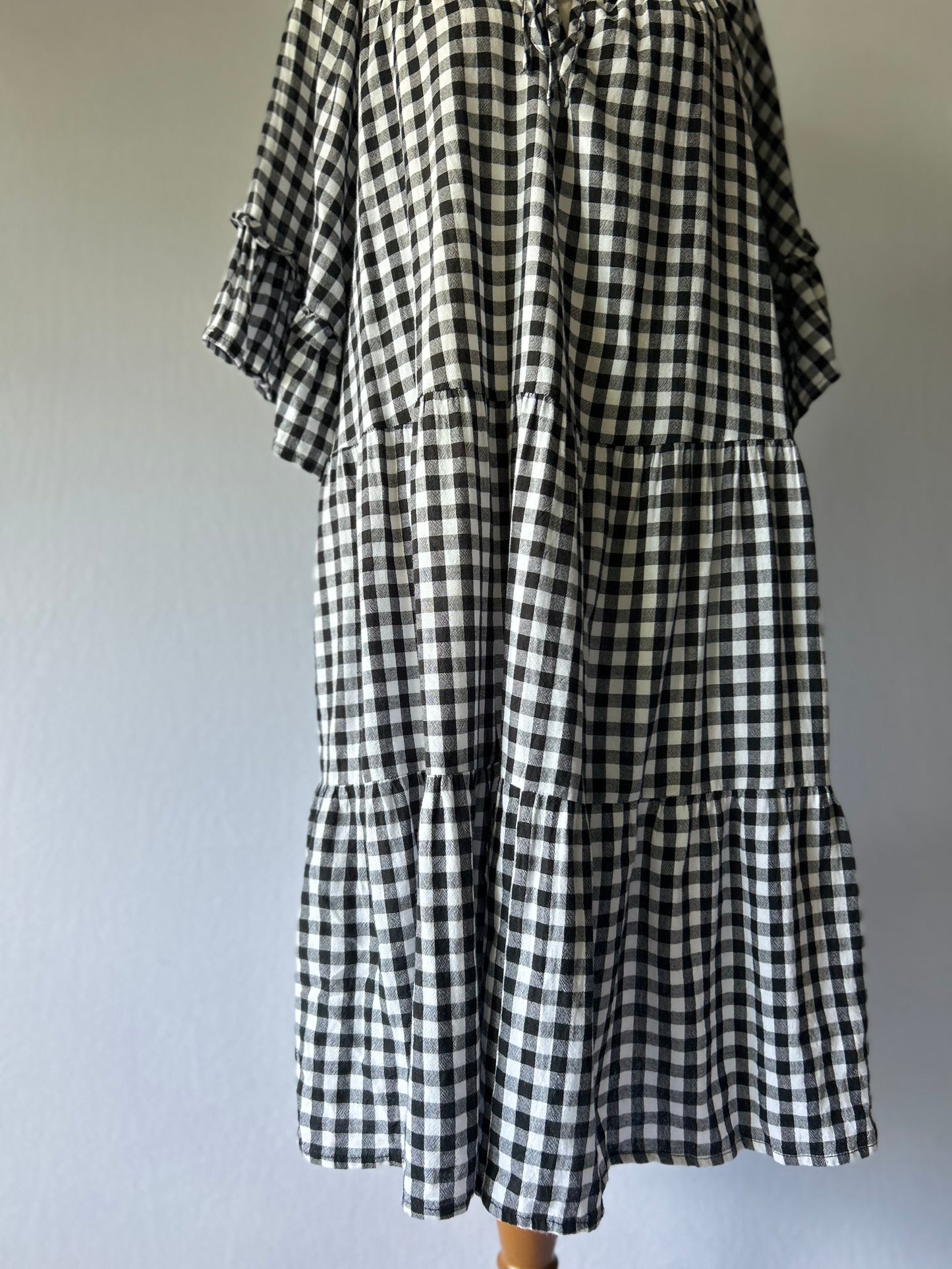 Black & White Check Dress – Size 18