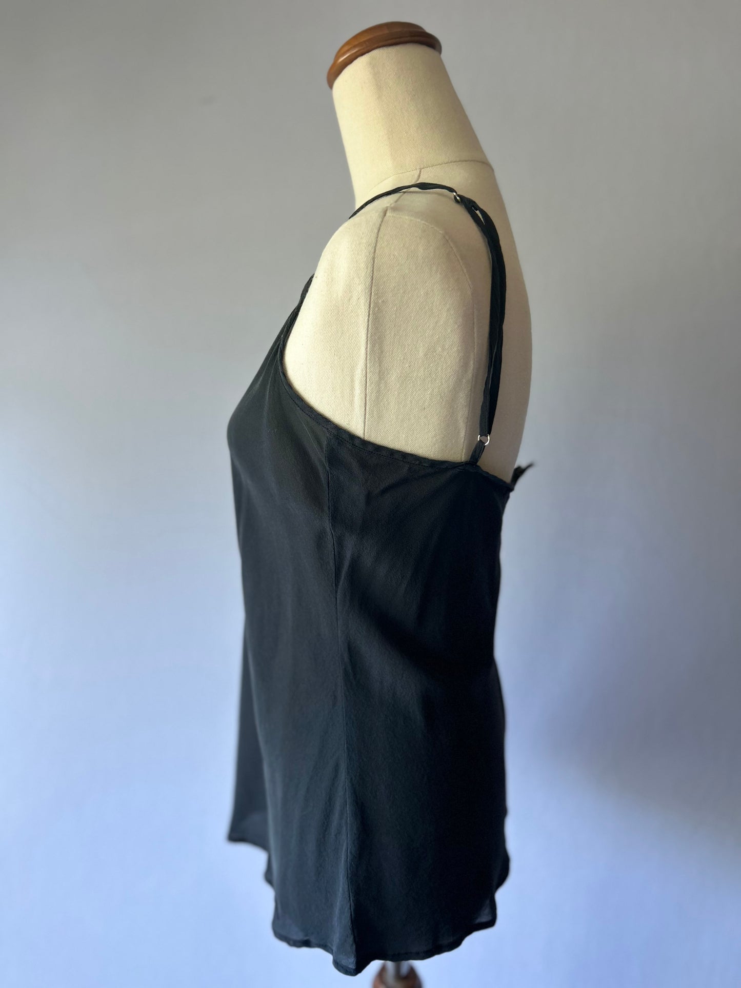 Moochi Black Silk Tank Top – Size 10