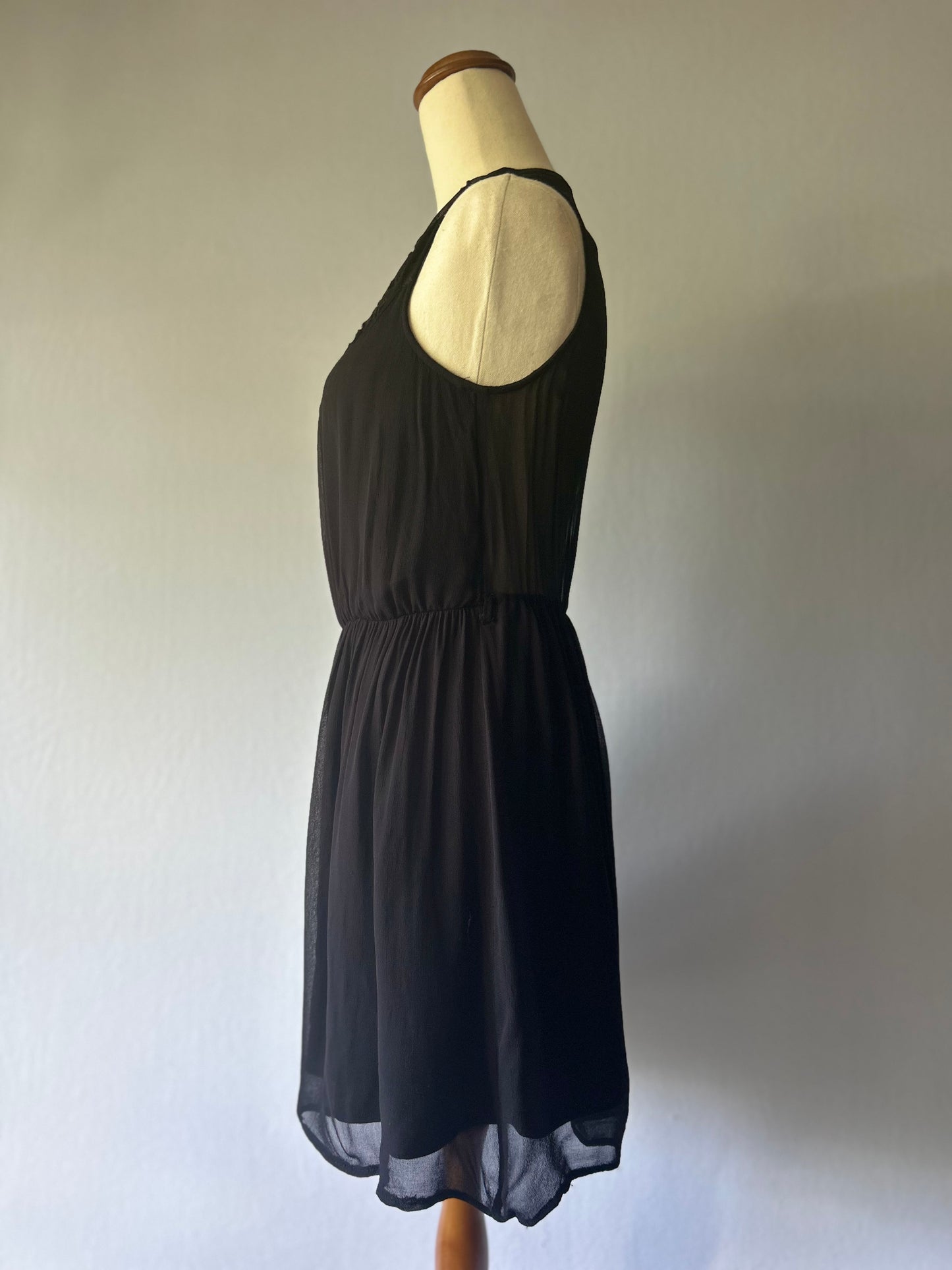 ZARA Black Dress – Size Small – 100% Viscose
