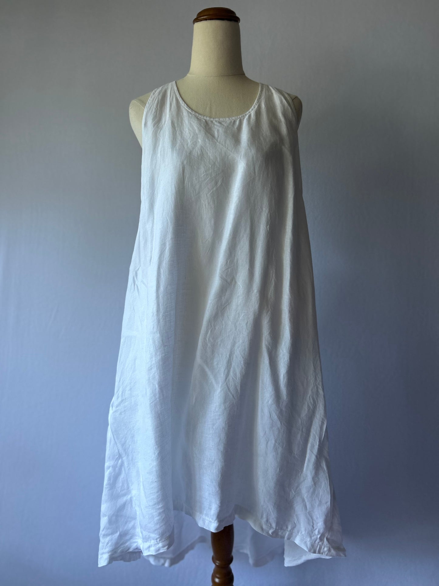 Grace Hill White Linen Dress – Size 16