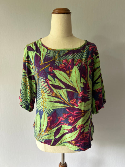 Hering Botanical Print Viscose Top – Size S