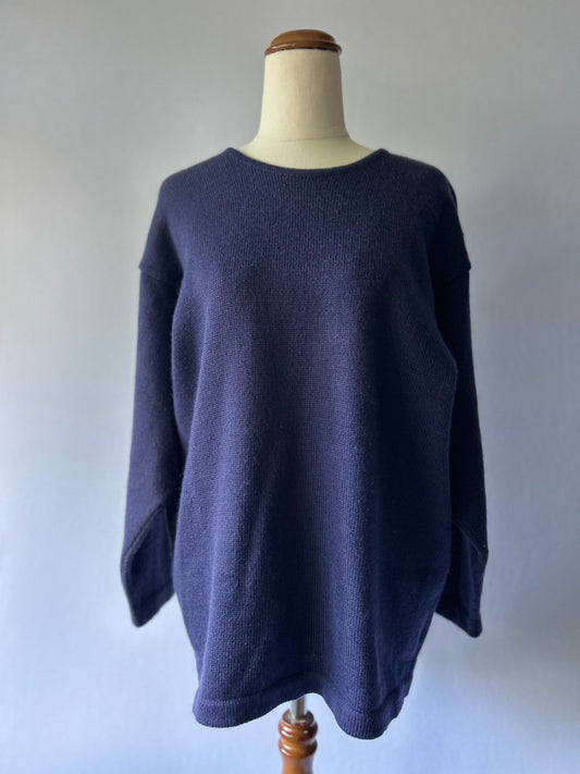 Premium 100% Wool made NZ  Oversized Knit Sweater – Size L