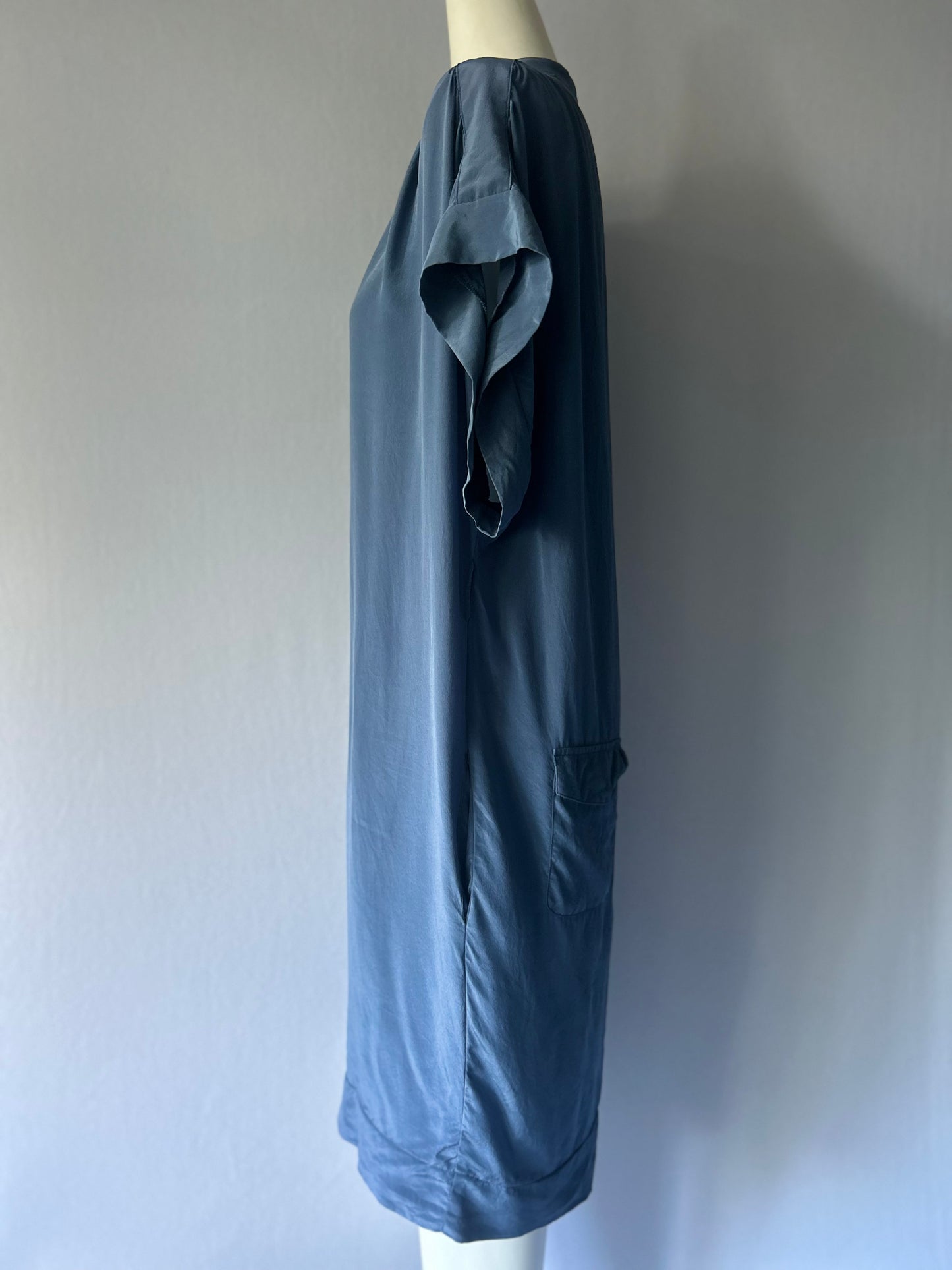 Zimmermann Silk Oversized Tunic Dress - Steel Blue - Size 1