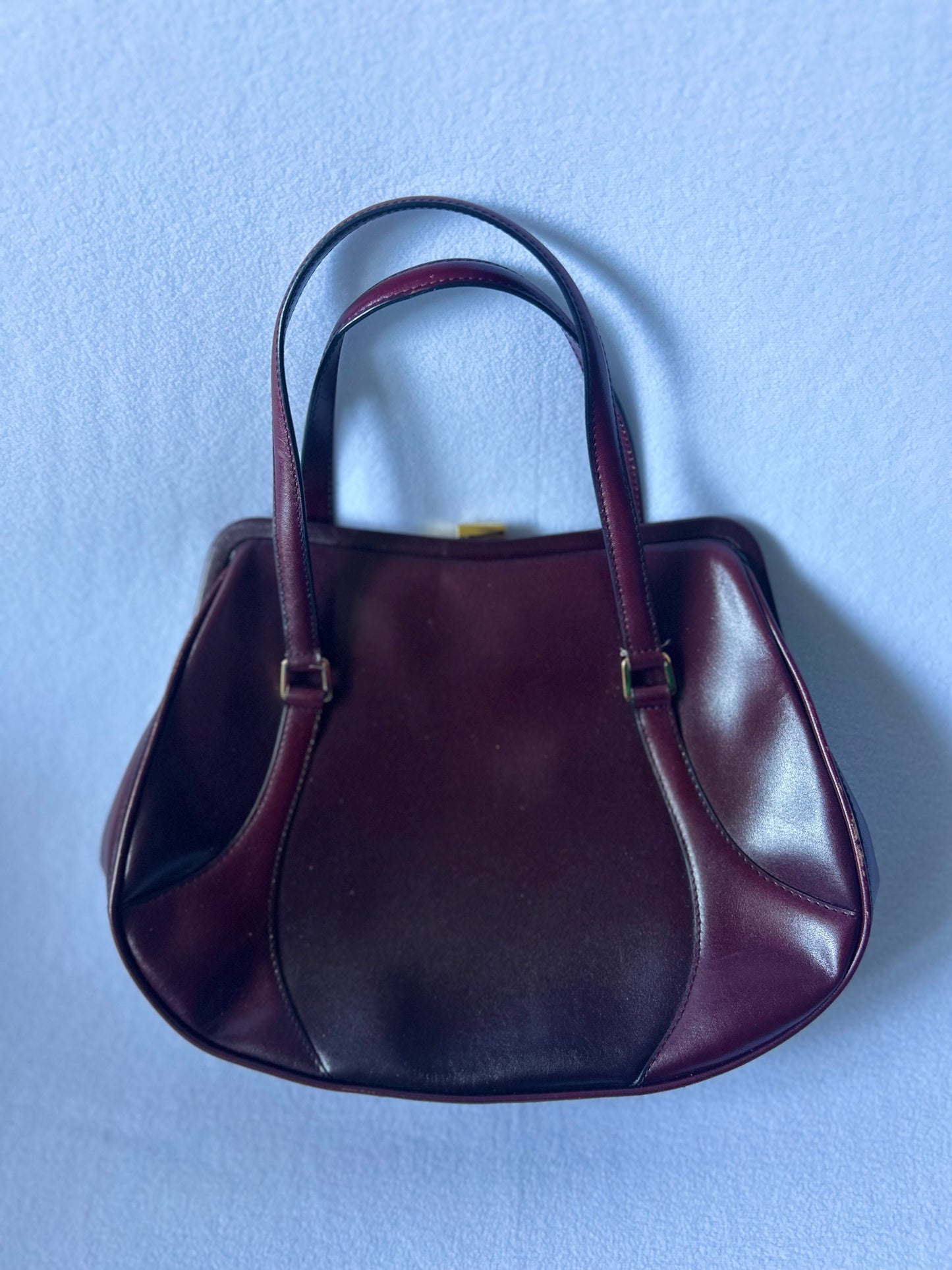 Braun Büffel Leather Handbag – Burgundy