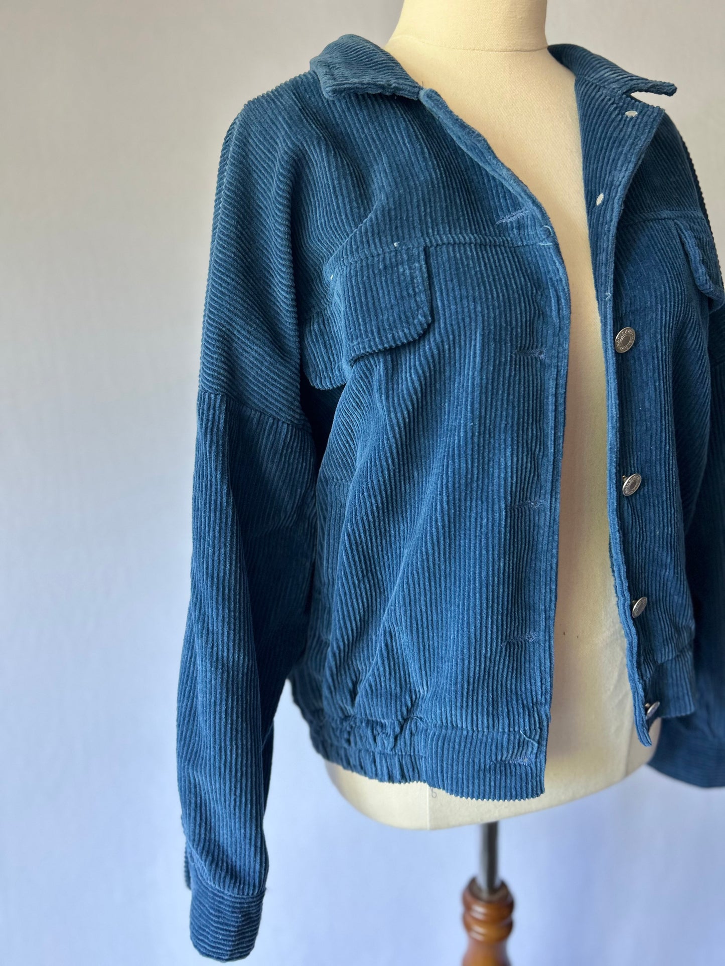 Blue Corduroy Jacket – Size L