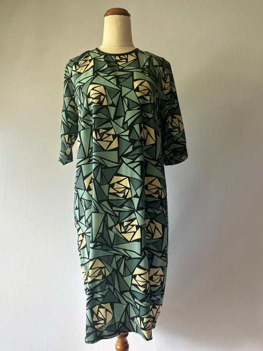 Juliette Hogan Silk Dress – Size 10 – Made in New Zealand
