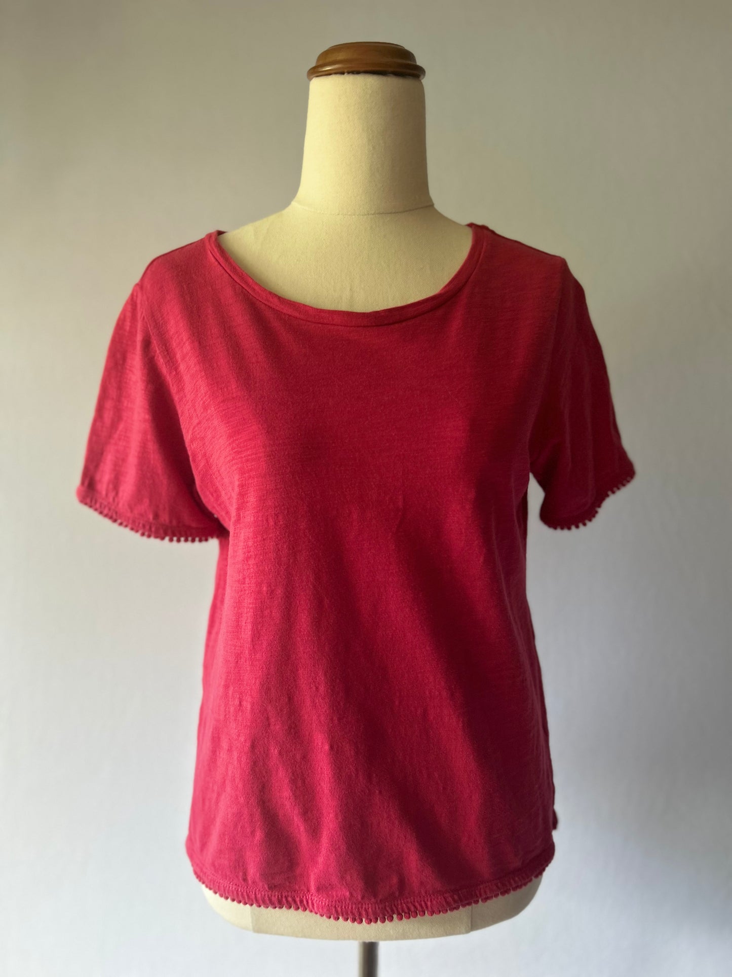 Max Cotton Red T-Shirt – XS – 100% Cotton