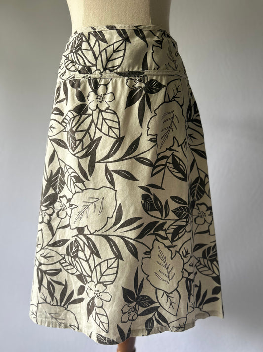 Floral Cotton Skirt – Size 12