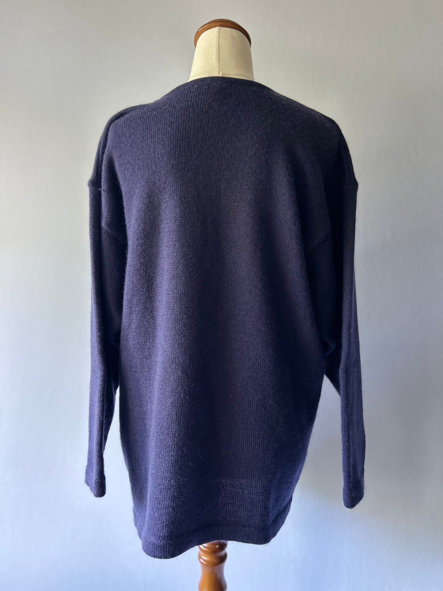 Premium 100% Wool made NZ  Oversized Knit Sweater – Size L