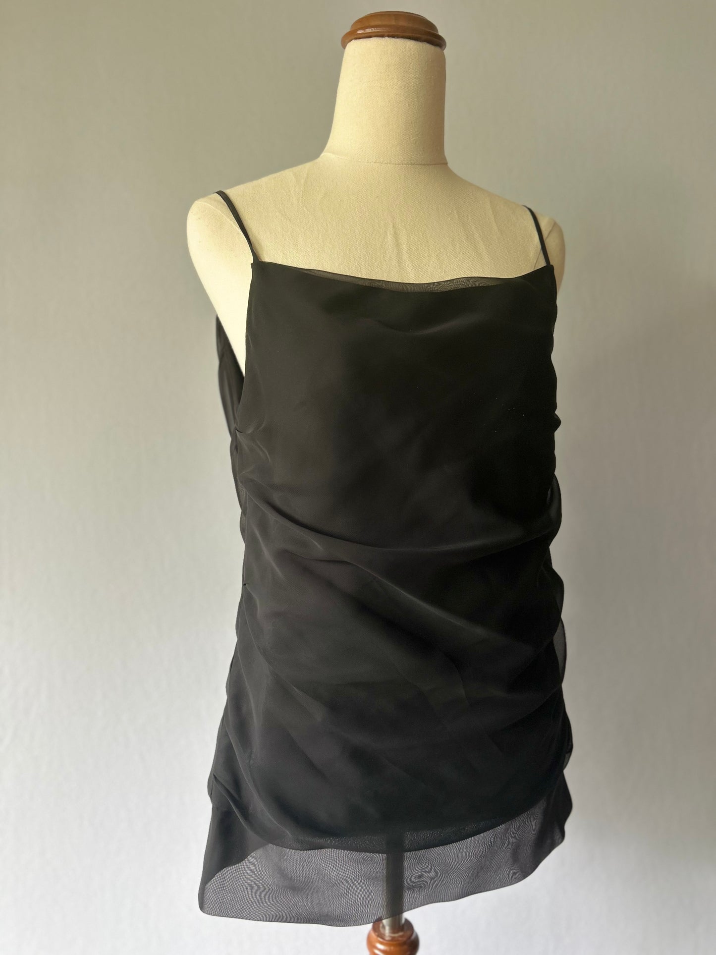 Kate Dowman Silk Chiffon Draped Camisole – Size 8