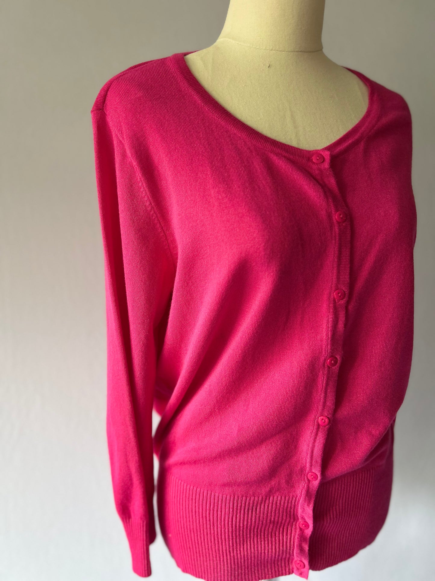 Pink Knit Cardigan – Size L