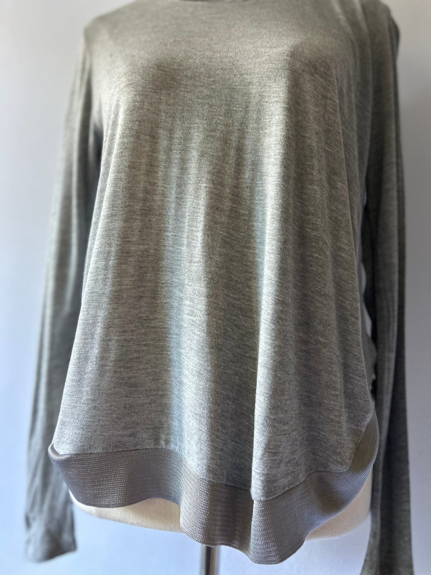 Zara Basic Cotton Long Sleeve Tee – Size S