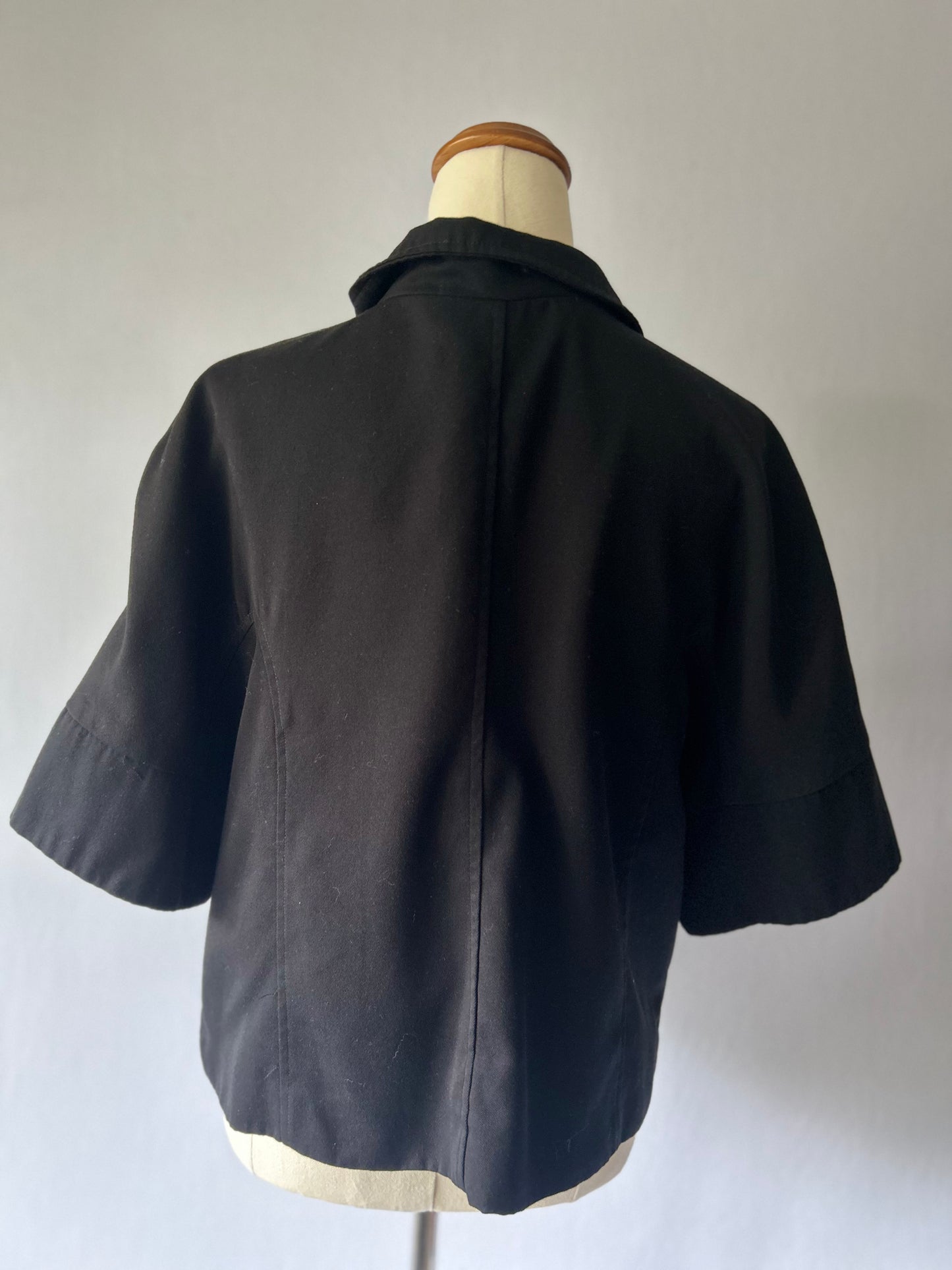 Black Cropped Jacket – Size 12