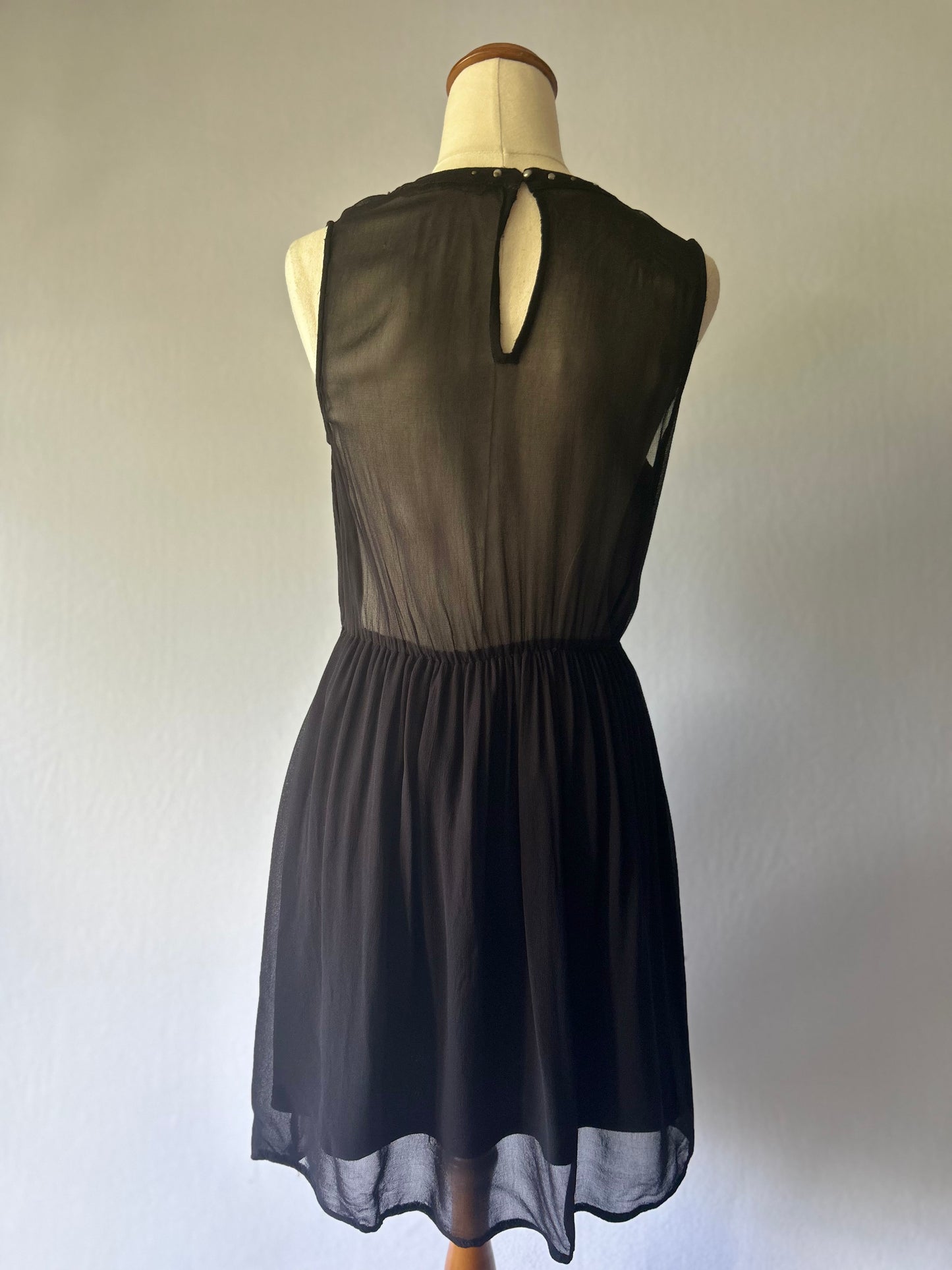 ZARA Black Dress – Size Small – 100% Viscose