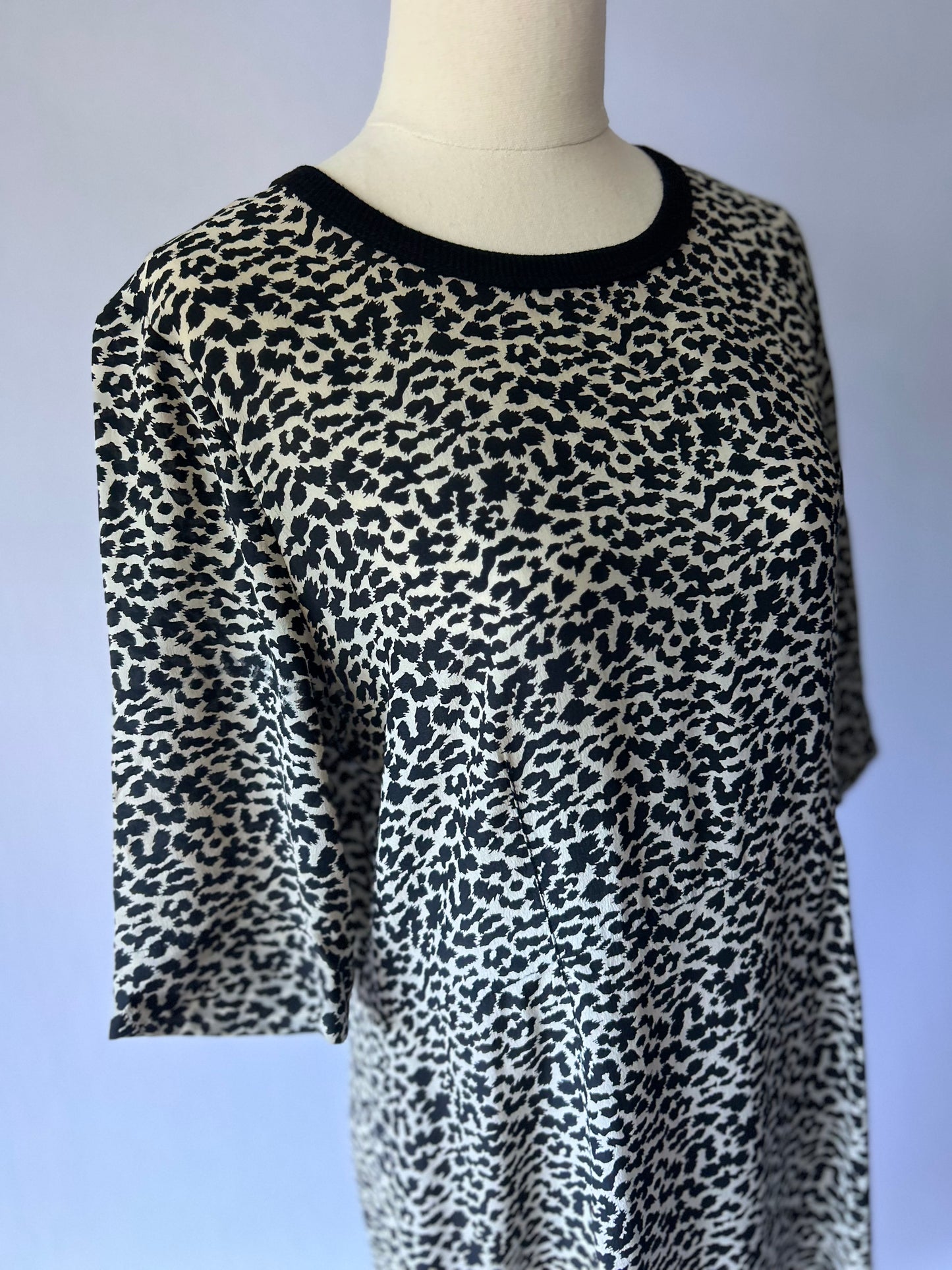Juliette Hogan Silk Leopard Dress – Size 10