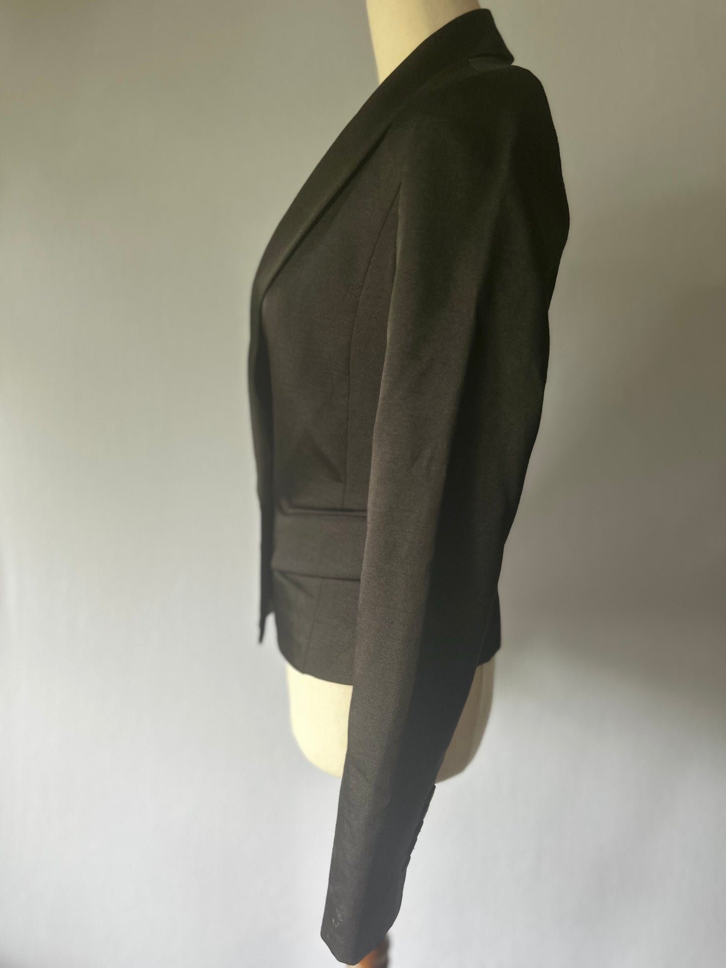 Elegant Black Blazer – Size 6, Made in Australia