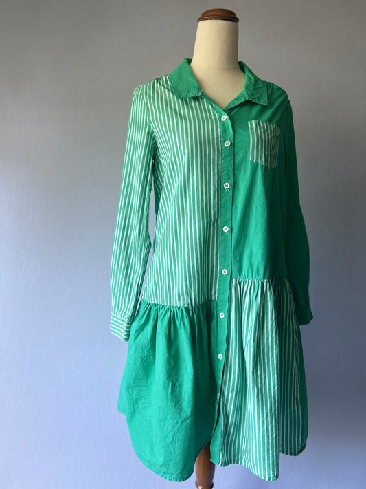 Green mint Cotton Shirt Dress – Size 6