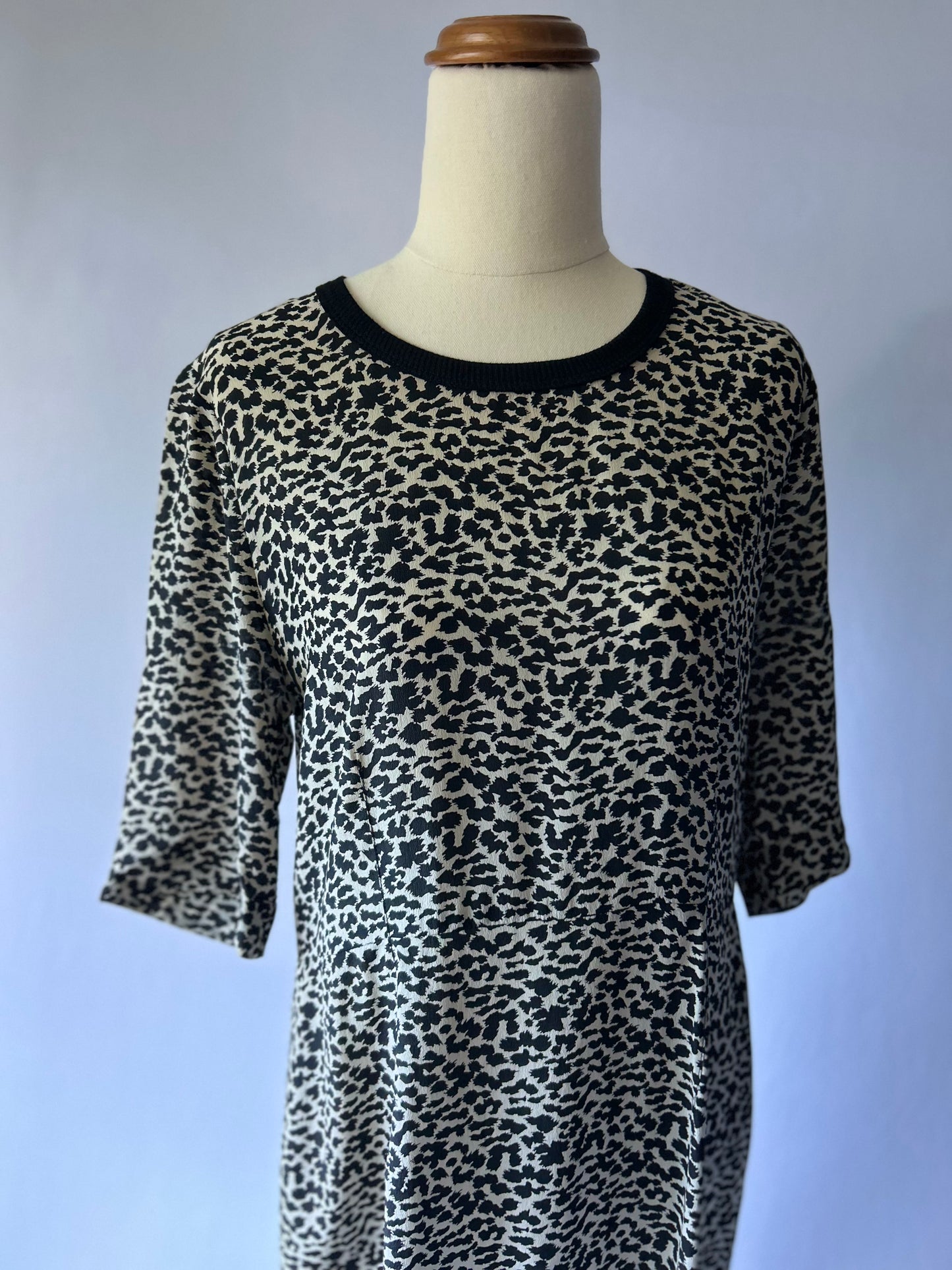 Juliette Hogan Silk Leopard Dress – Size 10