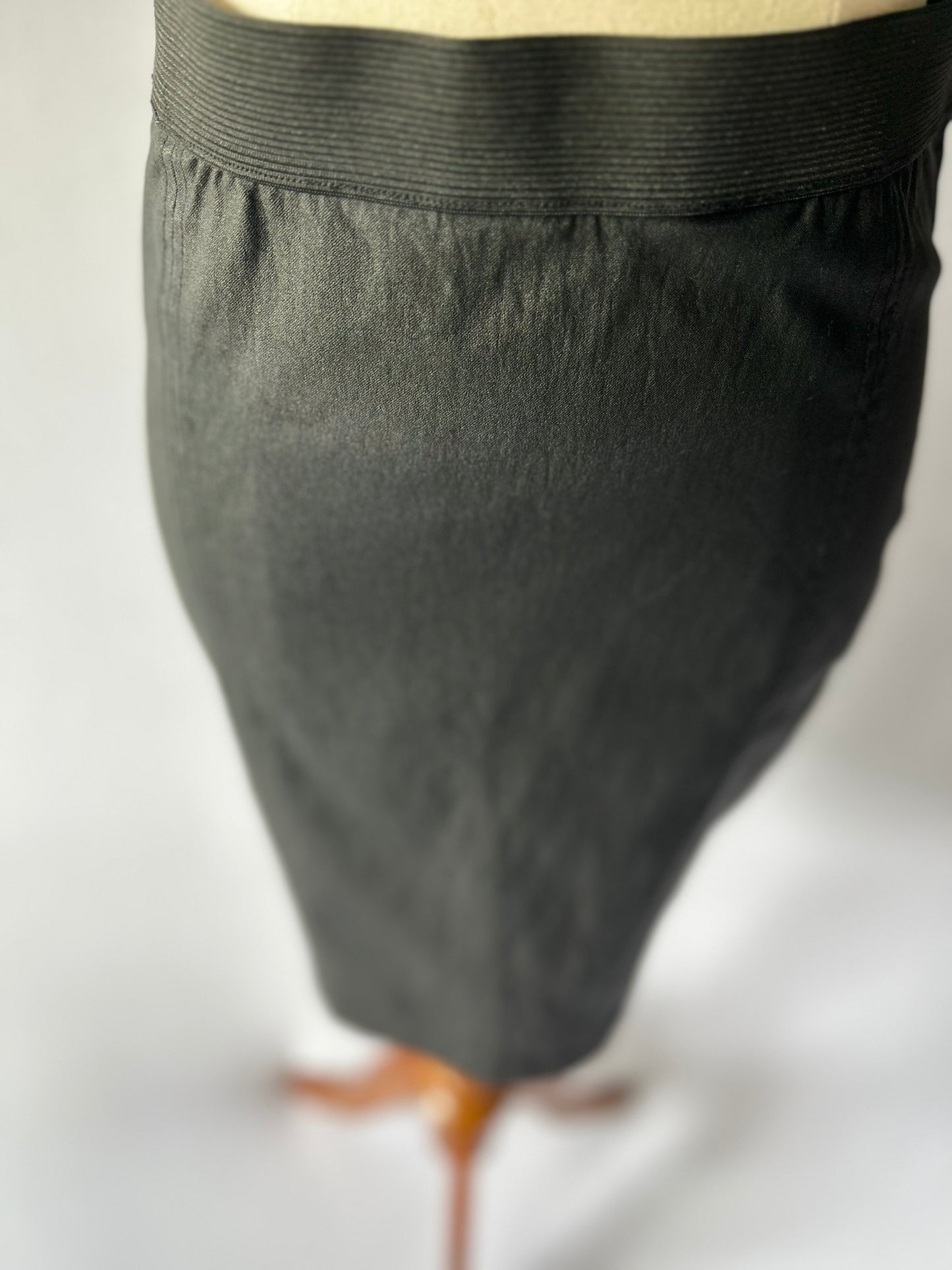 Storm Black Structured Bodycon Skirt – Size 8