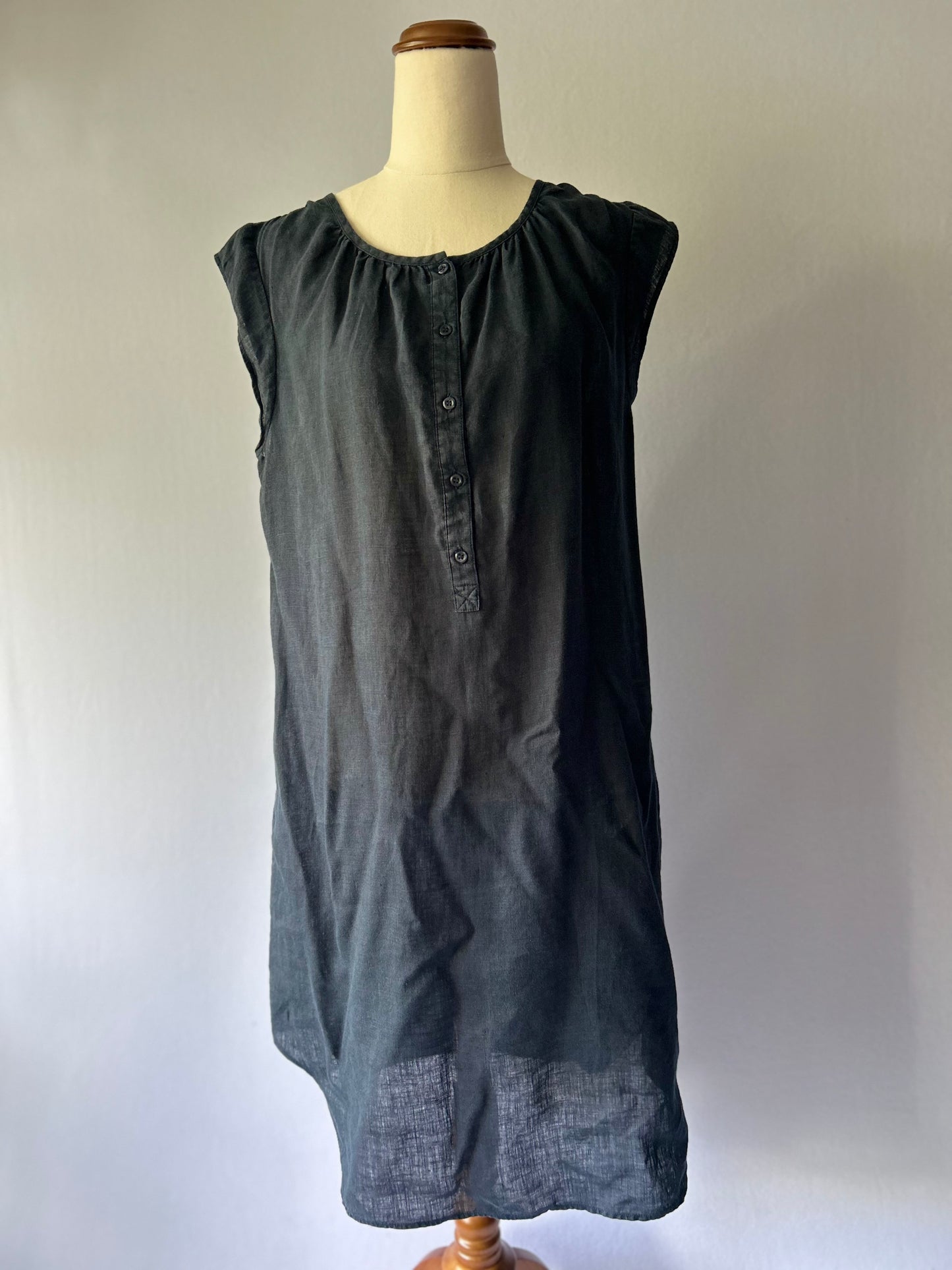 L.K. Bennett 100% Linen Sleeveless Shift Dress – Size S